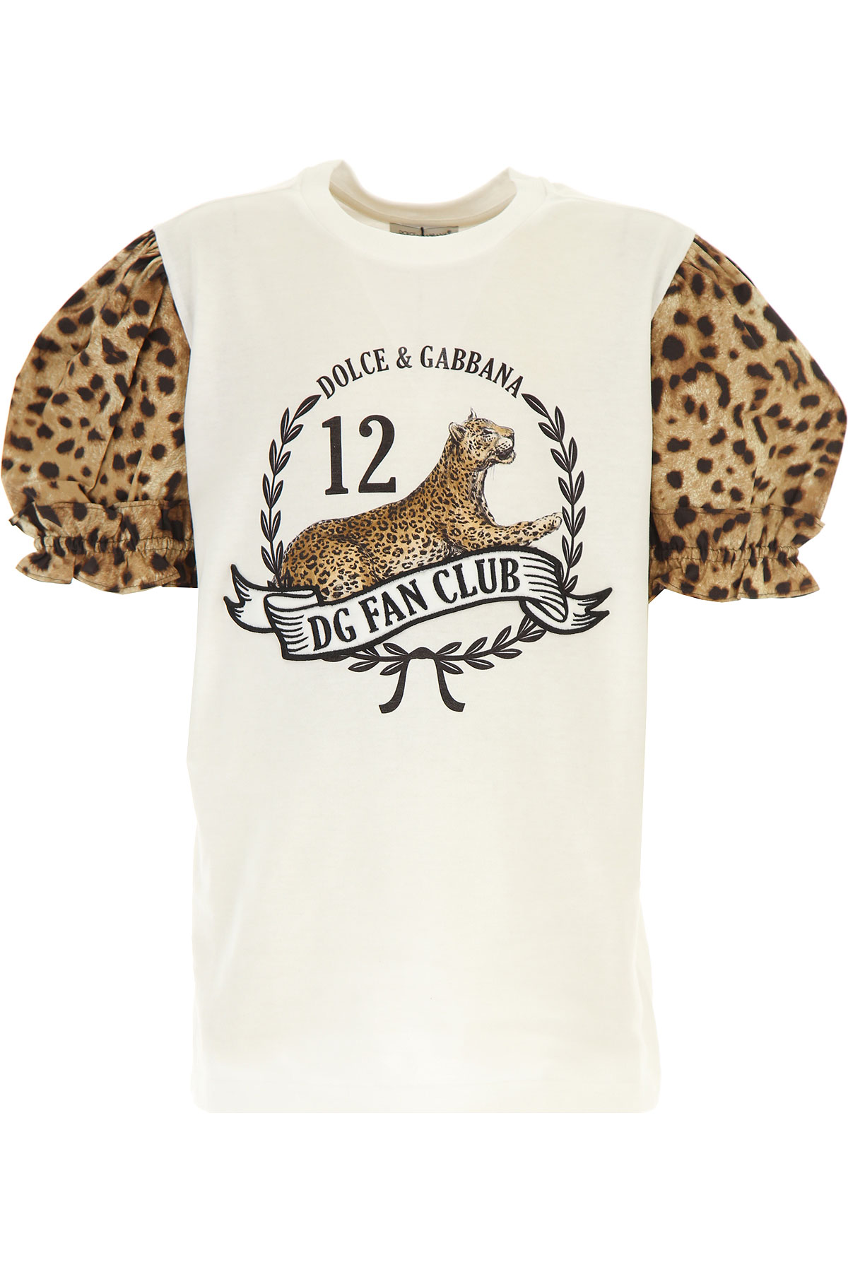 Dolce & Gabbana Kinder T-Shirt für Mädchen Günstig im Sale, Weiss, Baumwolle, 2017, 10Y 12Y 6Y 8Y