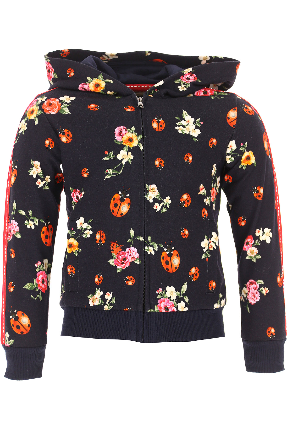 Dolce & Gabbana Kinder Sweatshirt & Kapuzenpullover für Mädchen Günstig im Outlet Sale, Schwarz, Baumwolle, 2017, 2Y 3Y 4Y 6Y