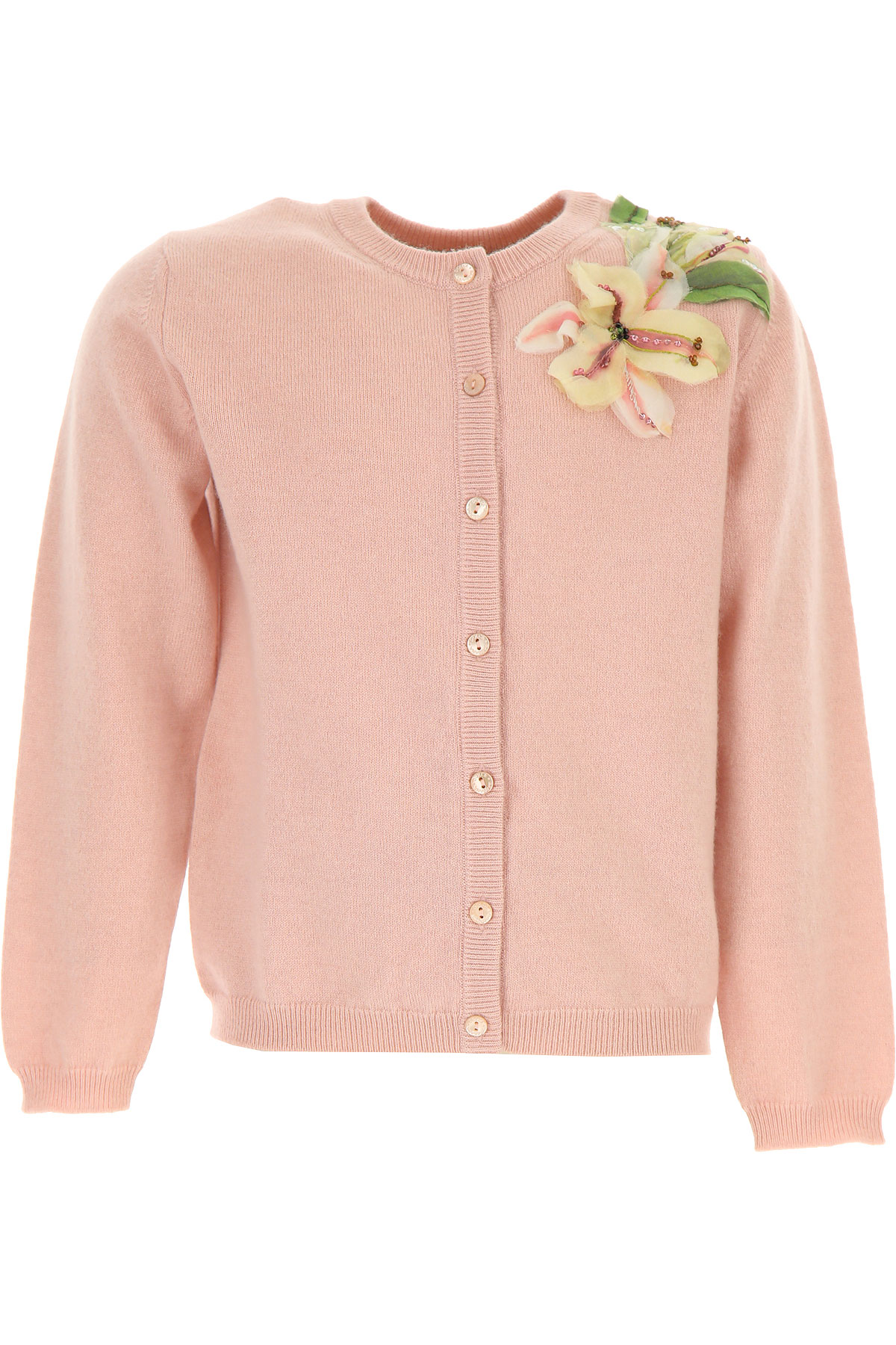 Dolce & Gabbana Kinder Pullover für Mädchen Günstig im Sale, Pink, Cashmere, 2017, 6Y 8Y