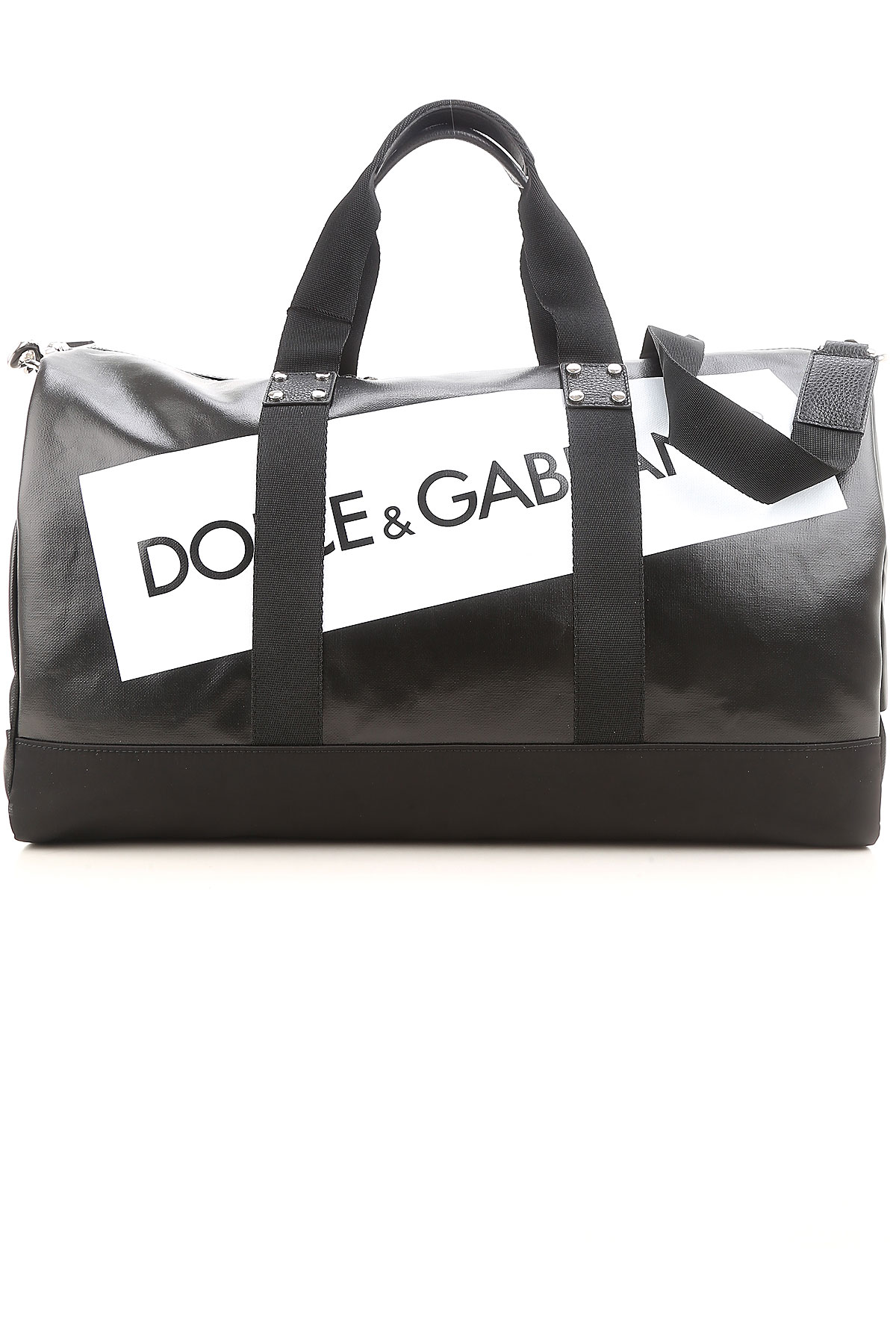Dolce & Gabbana Sac de Voyage Homme - Sac de Sport, Noir, Cuir, 2017