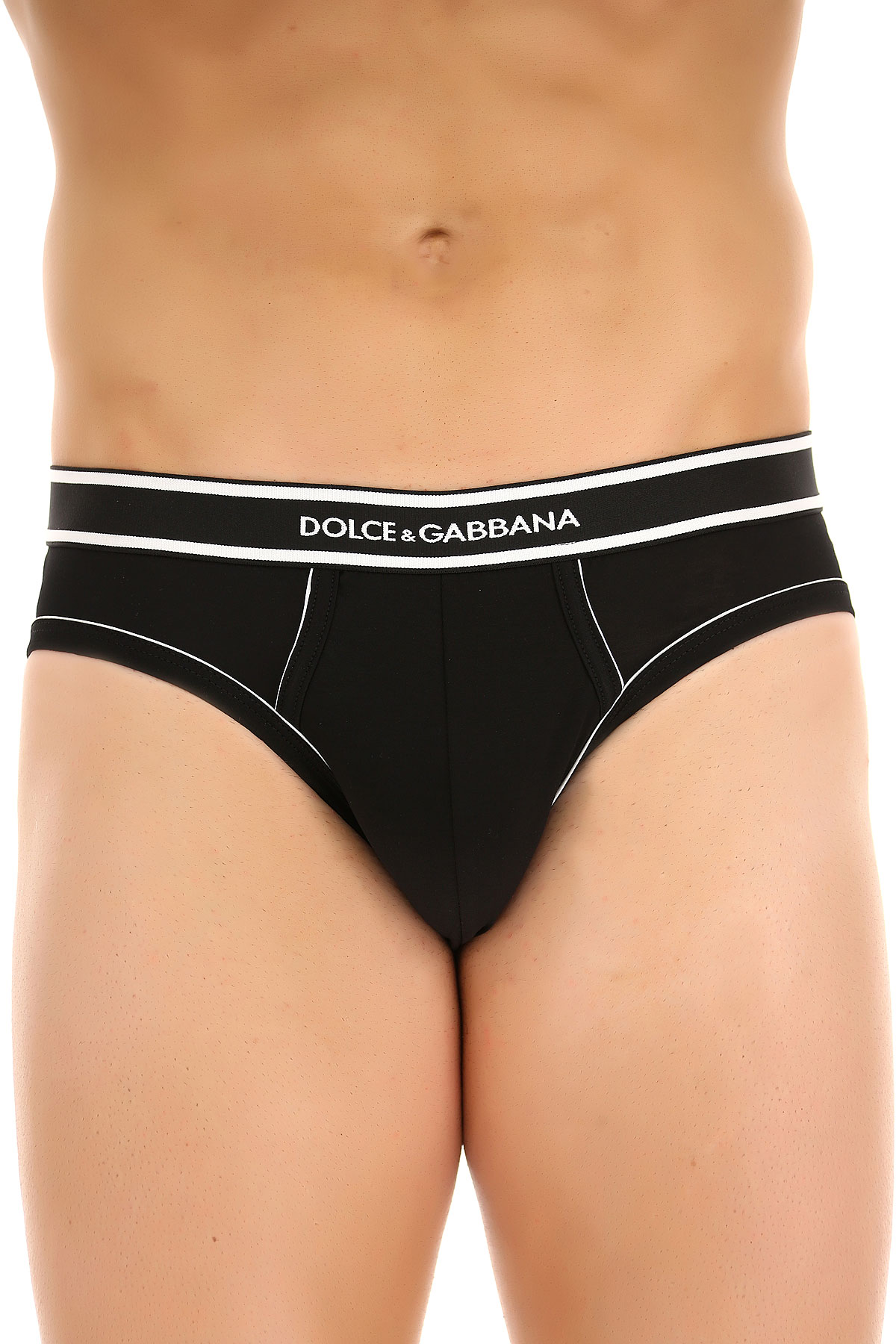 Dolce & Gabbana Slip Homme, Noir, Coton, 2017, L M S XL