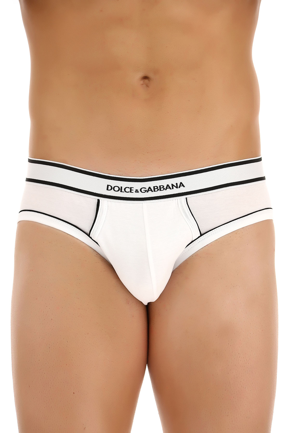 Dolce & Gabbana Slip Homme, Blanc, Coton, 2017, L S XL