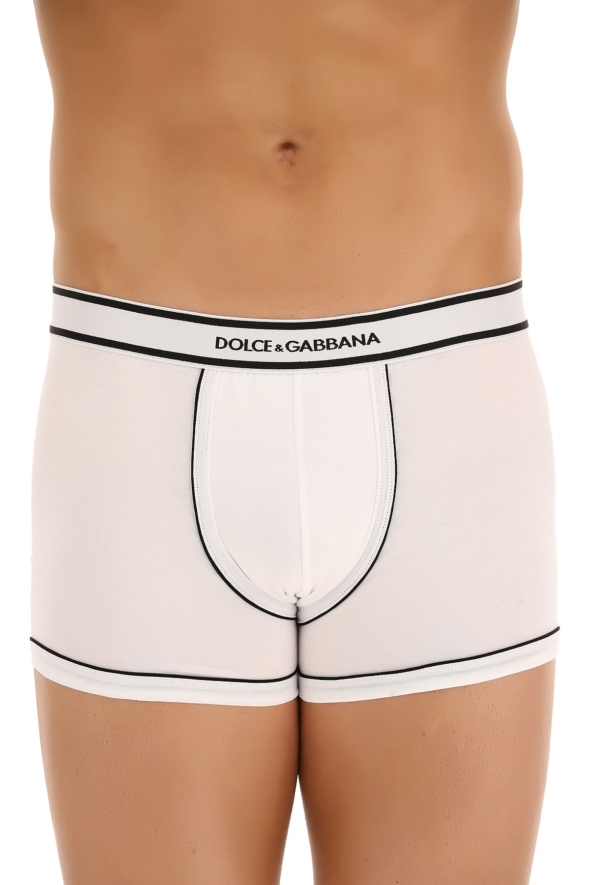 Dolce & Gabbana Caleçon Boxer Homme, Boxer, Blanc, Coton, 2017, L M S XL