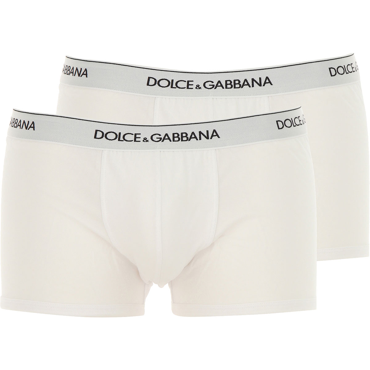 Dolce & Gabbana Boxer Shorts für Herren, Unterhose, Short, Boxer Günstig im Sale, 2 Pack, Grau Melange, Baumwolle, 2017, L M S XL