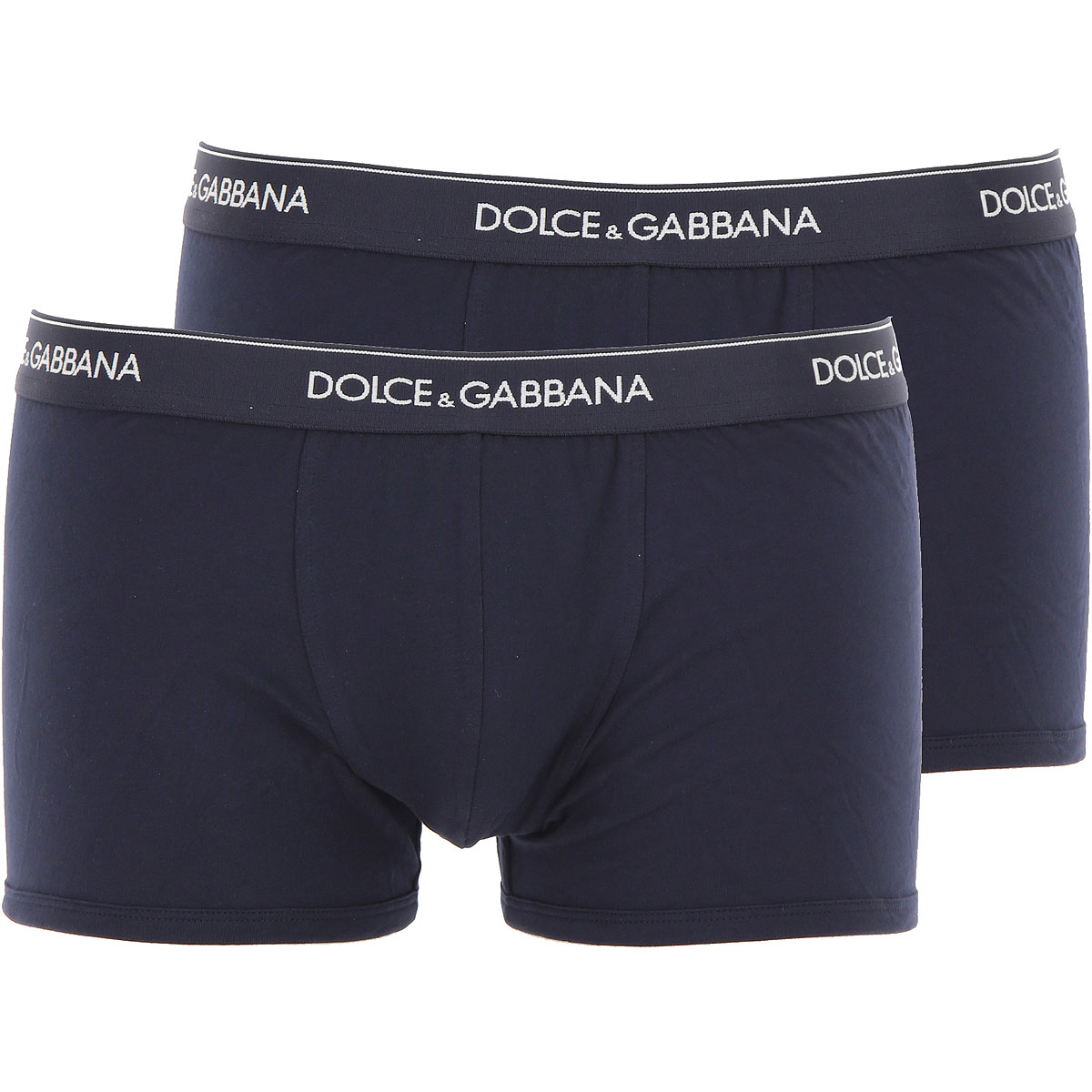Dolce & Gabbana Boxer Shorts für Herren, Unterhose, Short, Boxer Günstig im Sale, 2 Pack, Marineblau, Baumwolle, 2017, M S XL