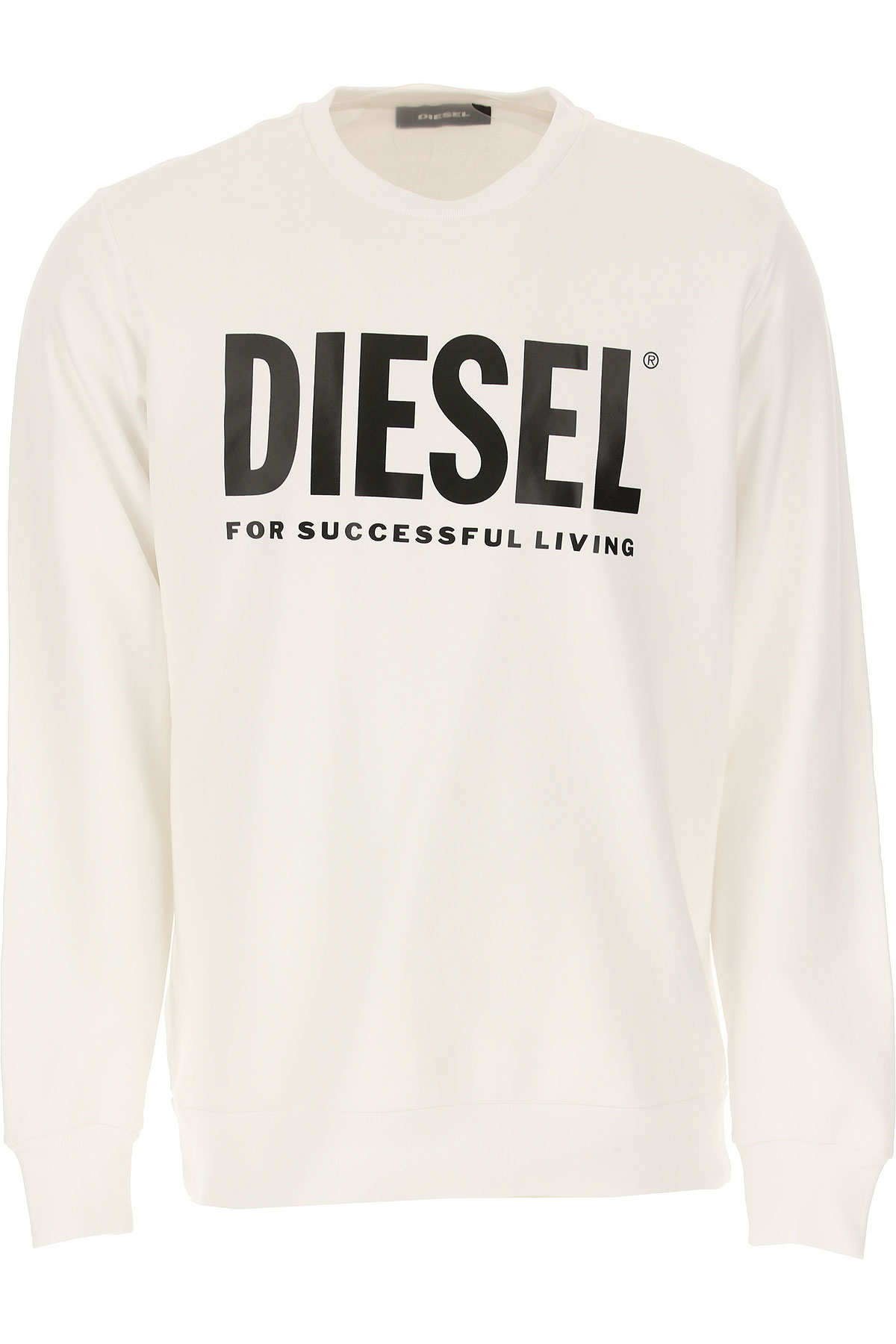 Diesel Sweatshirt für Herren, Kapuzenpulli, Hoodie, Sweats Günstig im Sale, Weiss, Baumwolle, 2017, L XL