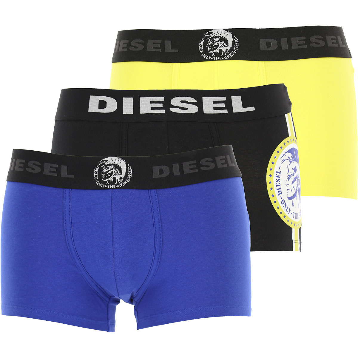 Diesel Boxer Shorts für Herren, Unterhose, Short, Boxer Günstig im Sale, 3 Pack, Bluette, Baumwolle, 2017, L M S