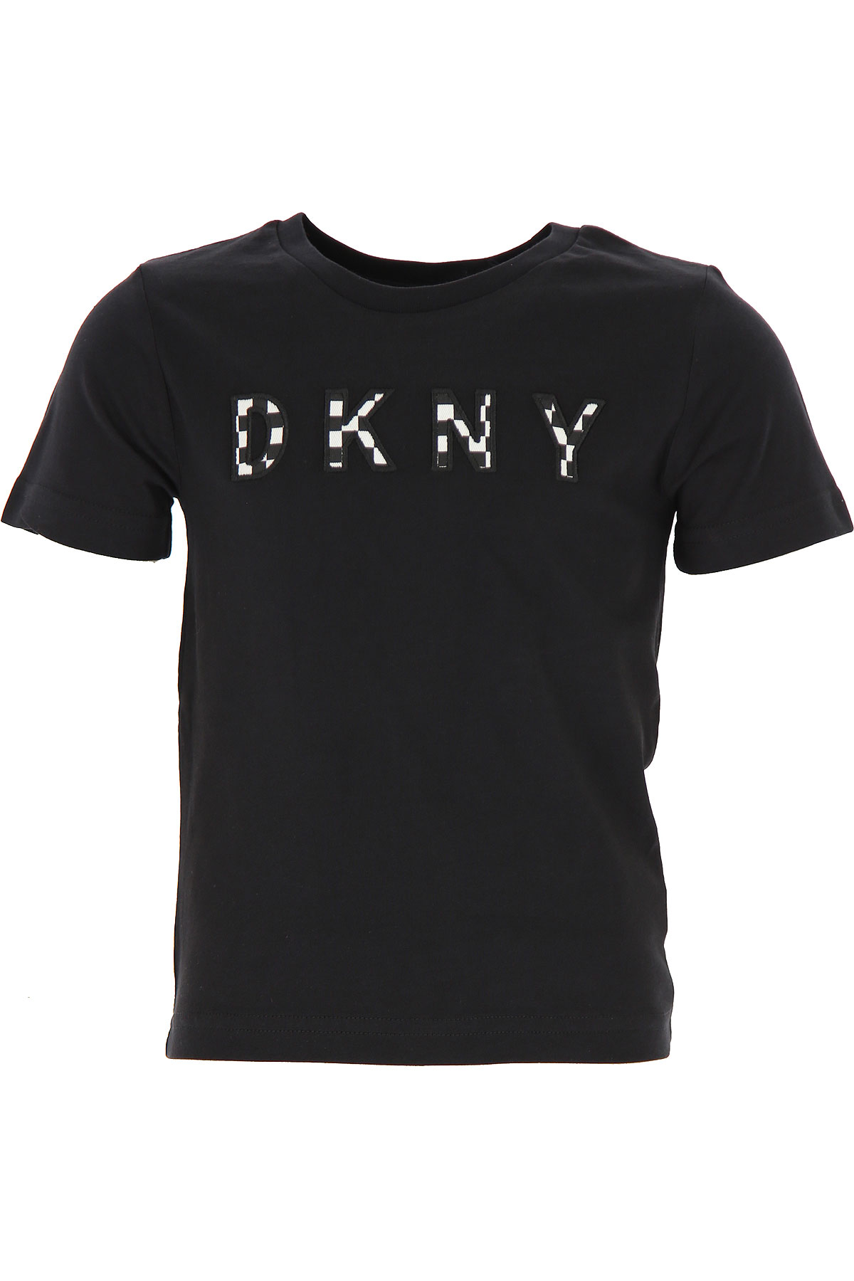 DKNY Kinder T-Shirt für Mädchen Günstig im Sale, Schwarz, Baumwolle, 2017, 4Y 6Y 8Y