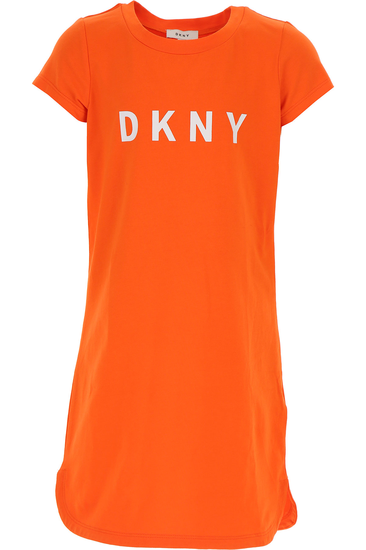 DKNY Robes Fille, Orange, Coton, 2017, 10Y 12Y 14Y 16Y 4Y 6Y 8Y