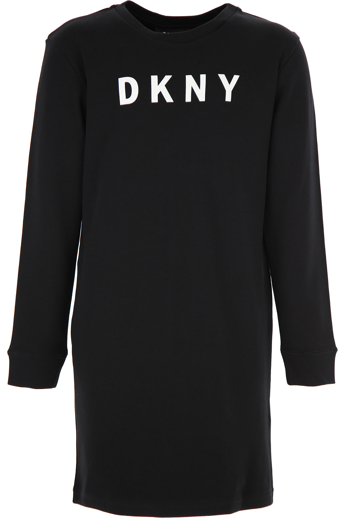 DKNY Kleid für Mädchen Günstig im Sale, Schwarz, Baumwolle, 2017, 10Y 14Y 14Y 16Y 8Y
