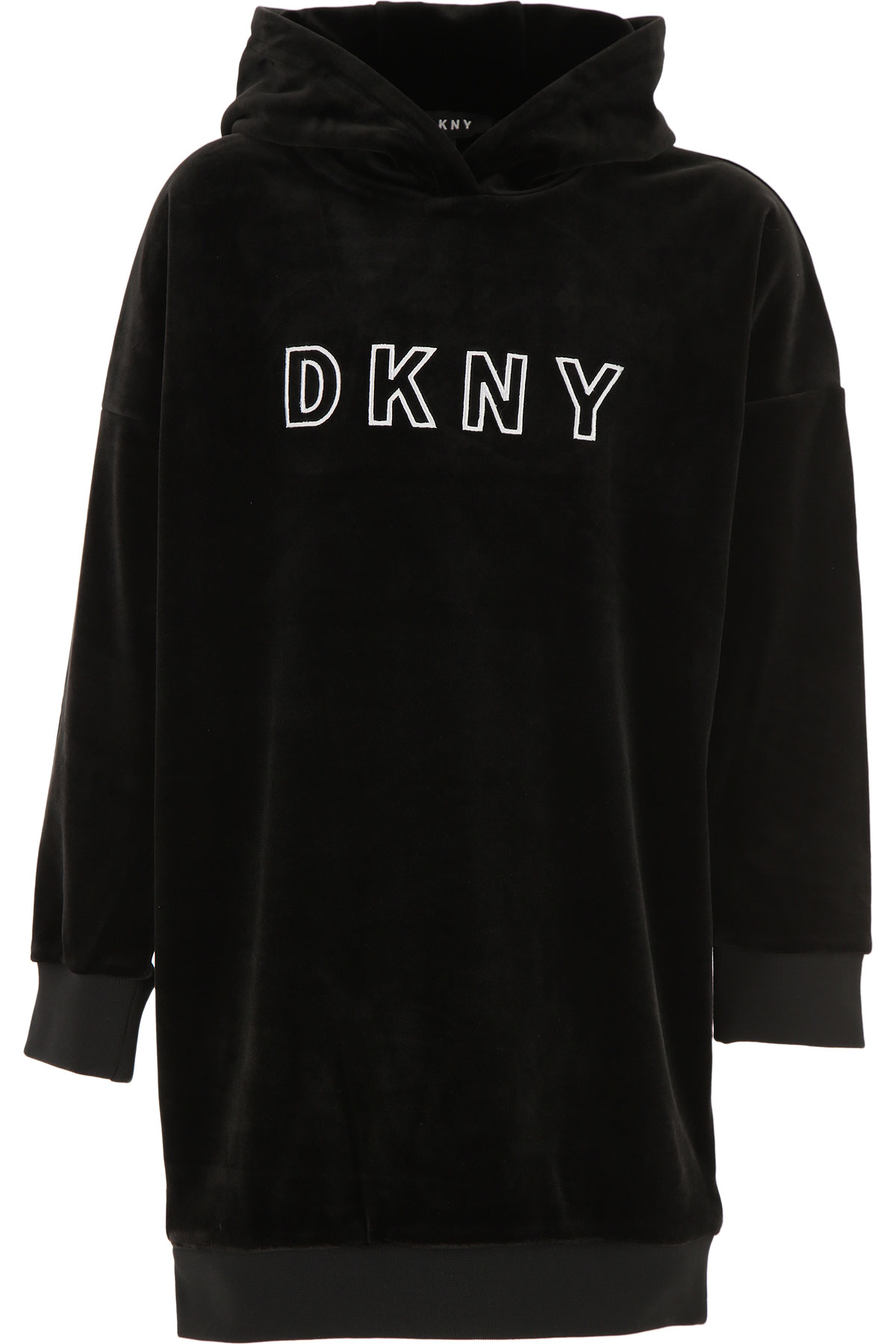 DKNY Kleid für Mädchen Günstig im Sale, Schwarz, Polyester, 2017, 10Y 12Y 2Y 4Y 6Y 8Y