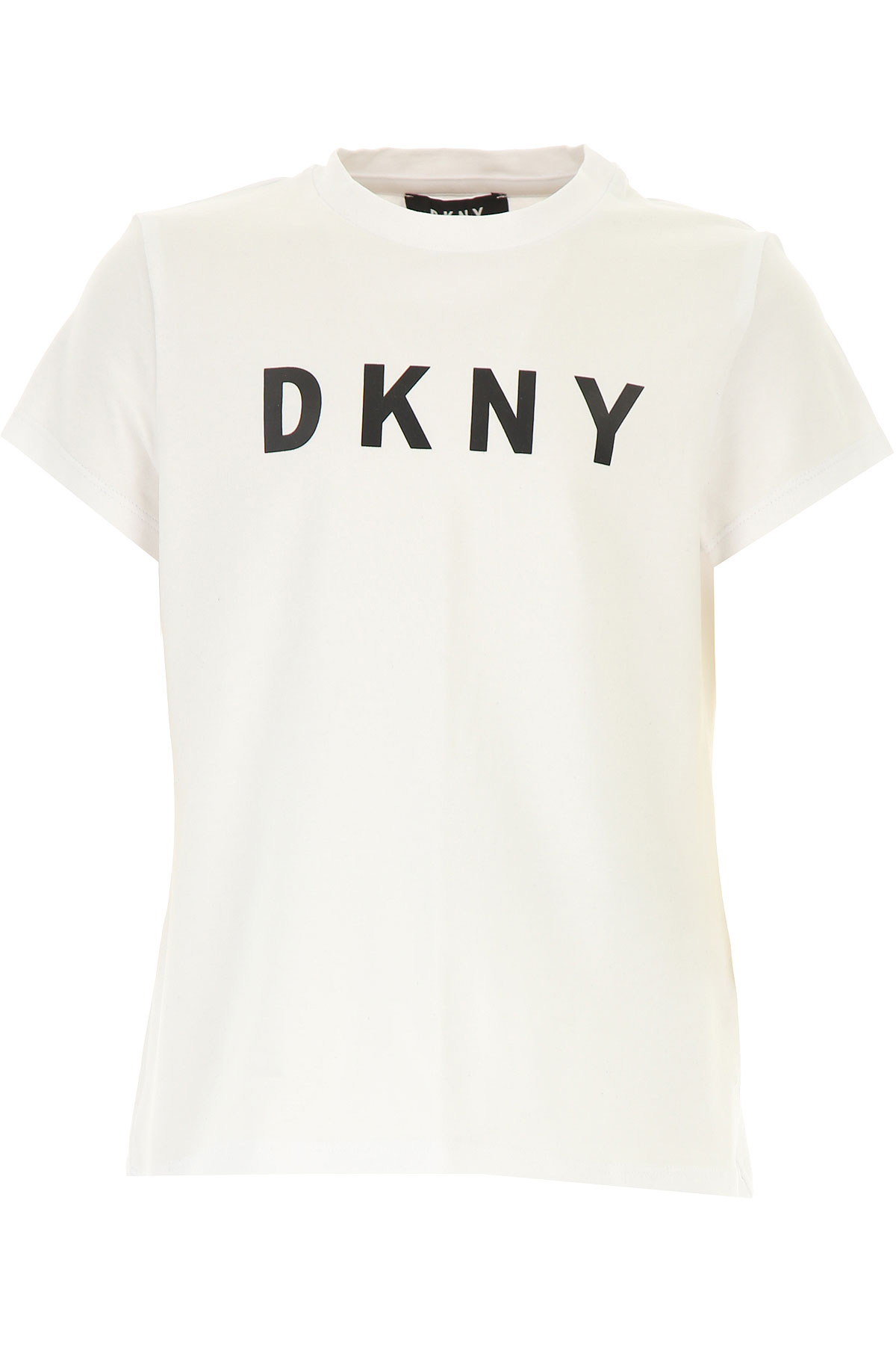 DKNY Kinder T-Shirt für Mädchen, Weiss, Baumwolle, 2017, 10Y 12Y 14Y 16Y 8Y