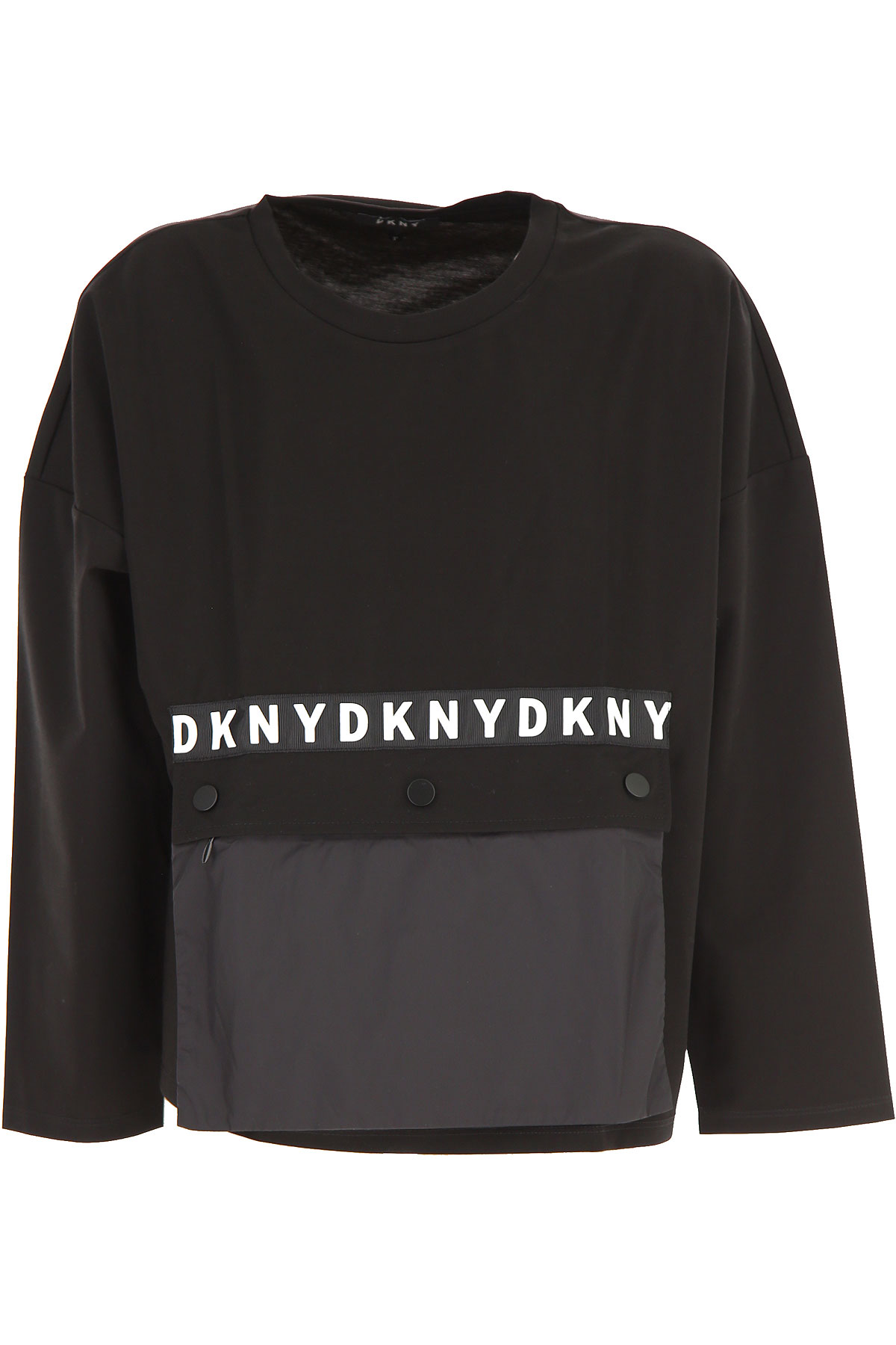 DKNY Kinder T-Shirt für Mädchen Günstig im Sale, Schwarz, Viskose, 2017, 10Y 12Y 16Y 8Y
