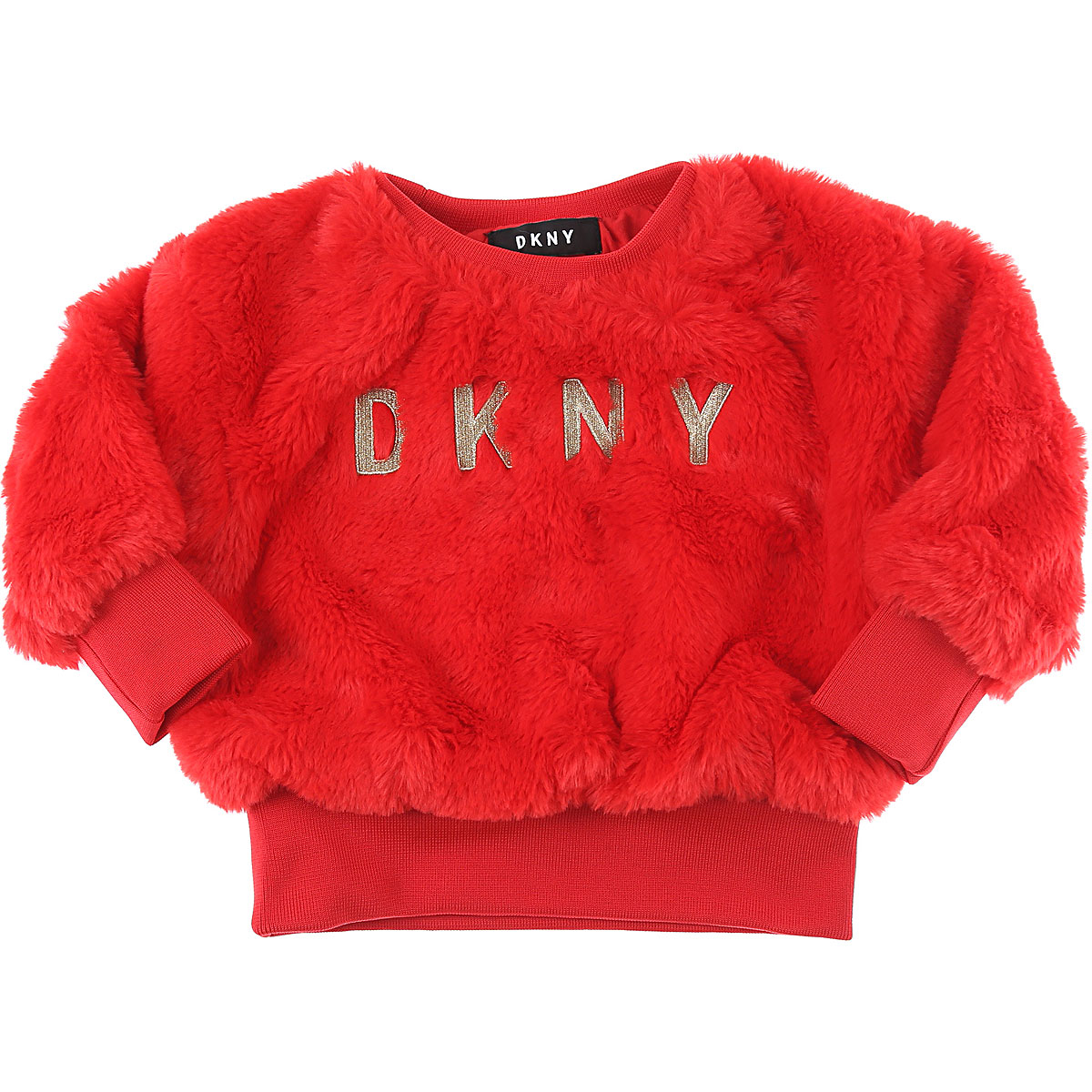 DKNY Kinder Sweatshirt & Kapuzenpullover für Mädchen, Rot, Polyester, 2017, 10Y 14Y 16Y