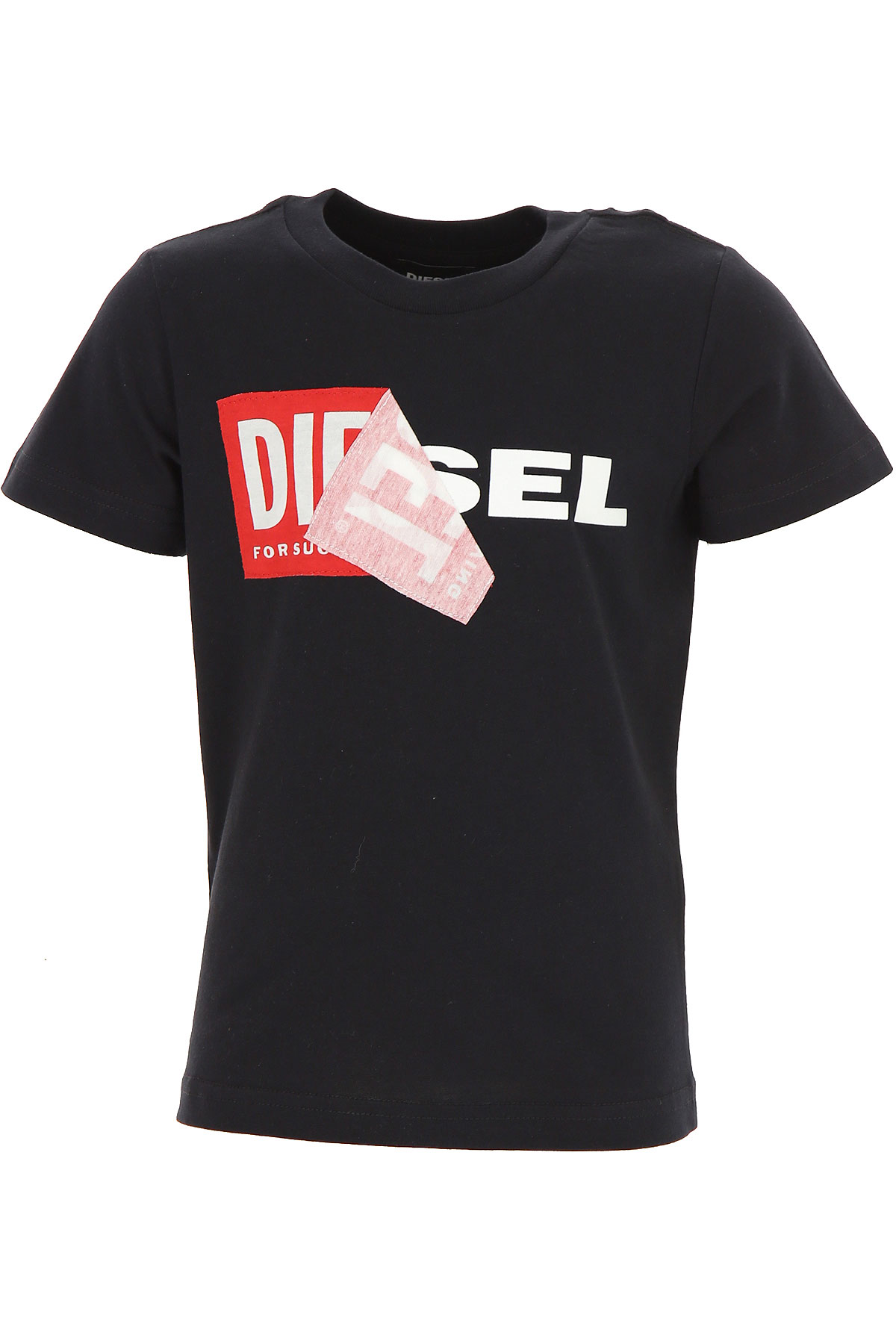 Diesel Kinder T-Shirt für Jungen, Schwarz, Baumwolle, 2017, 10Y 8Y