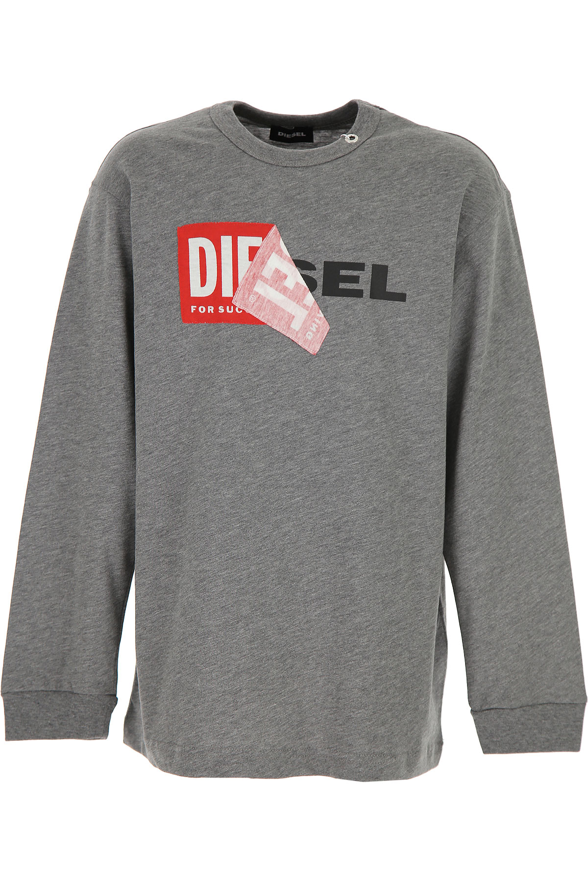 Diesel Kinder T-Shirt für Jungen Günstig im Sale, Grau, Baumwolle, 2017, 10Y 12Y 16Y 8Y