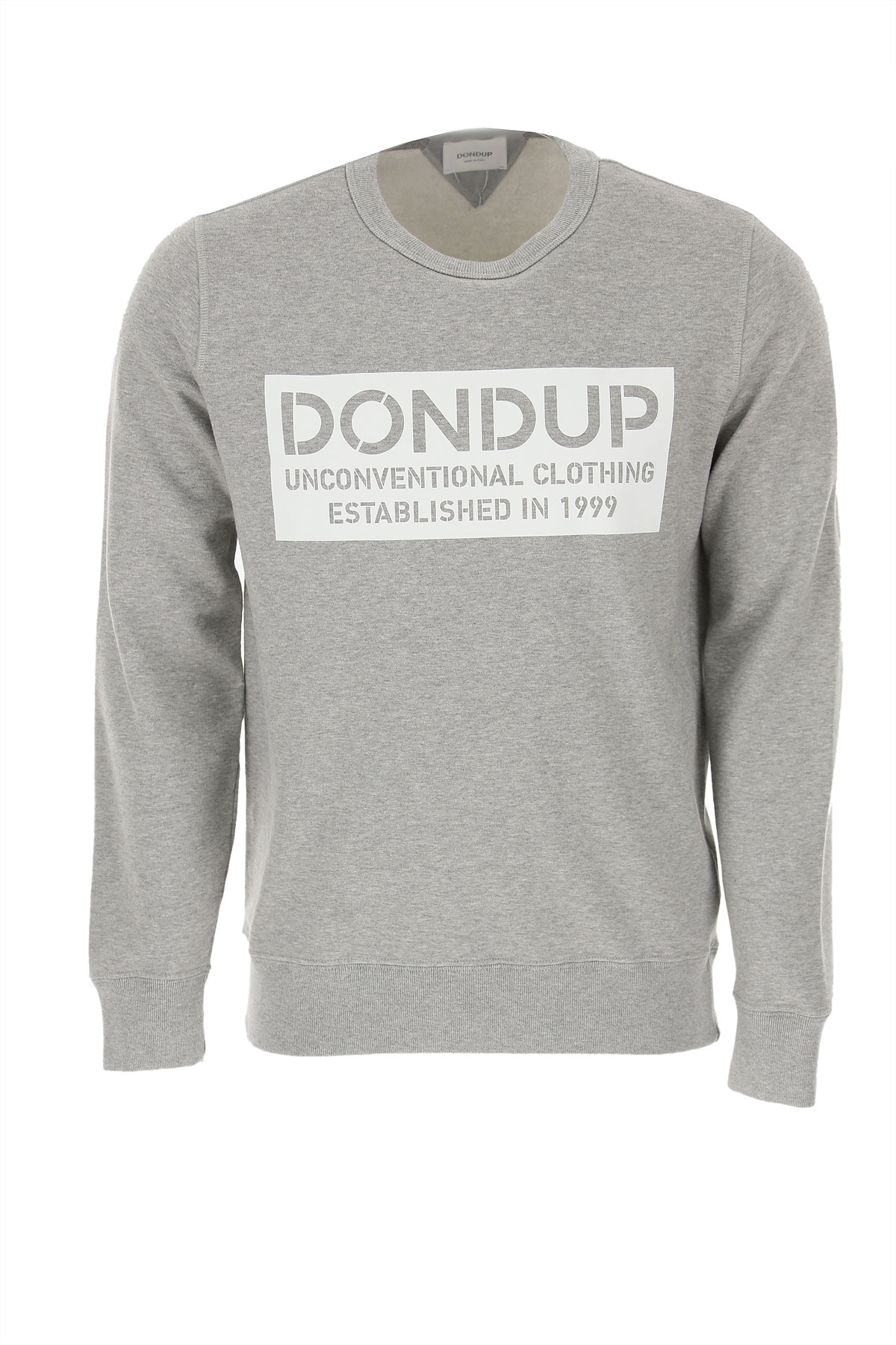 Dondup Sweatshirt für Herren, Kapuzenpulli, Hoodie, Sweats Günstig im Sale, Grau, Baumwolle, 2017, L XL