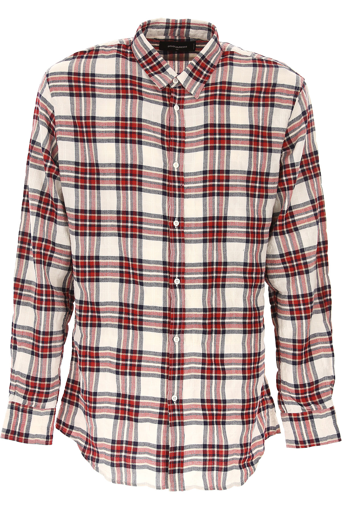 Dsquared Hemde für Herren, Oberhemd Günstig im Outlet Sale, Rot, Baumwolle, 2017, L S