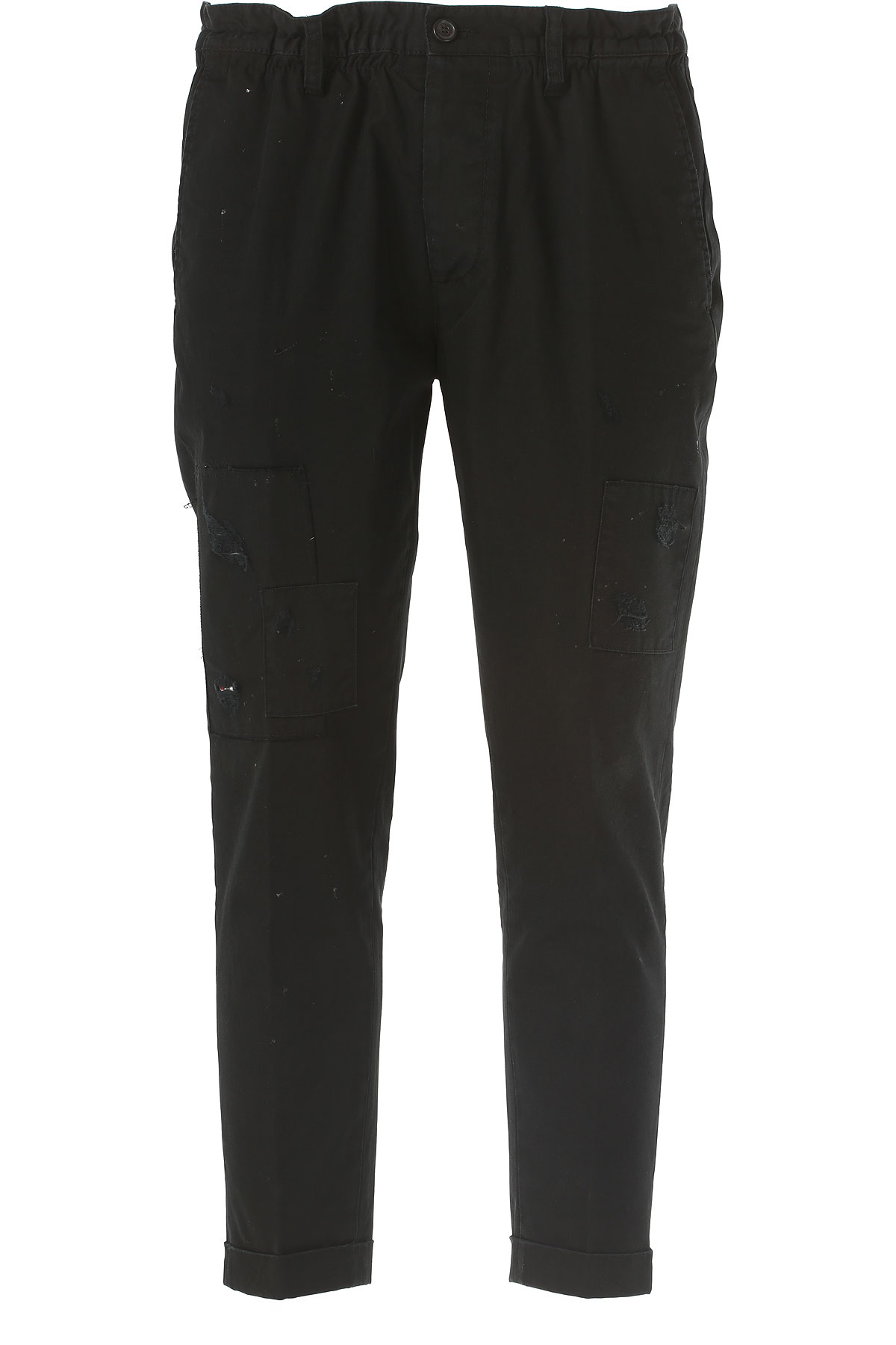 Dsquared Pantalon Homme Outlet, Noir, Coton, 2017, 44 50