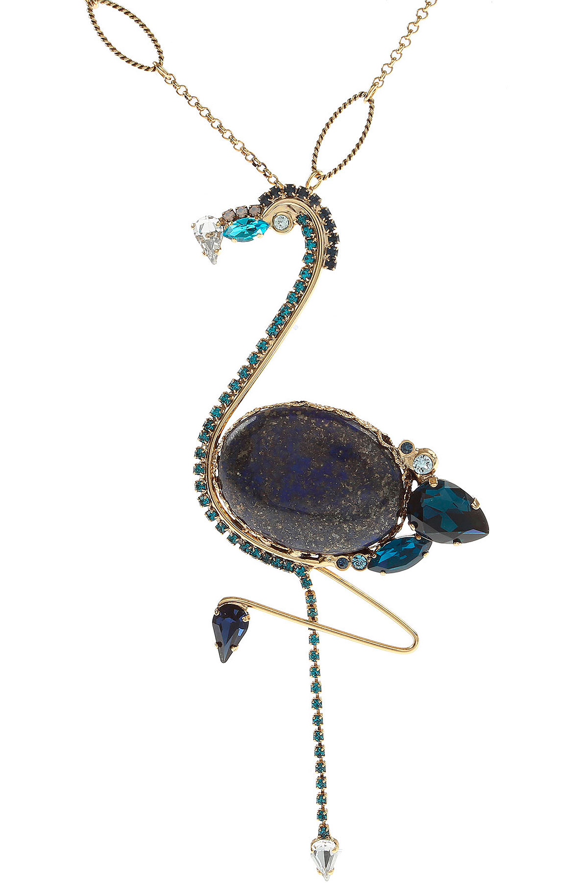 Duieci Bijoux Halskette für Damen Günstig im Sale, Blau, Messing, 2017