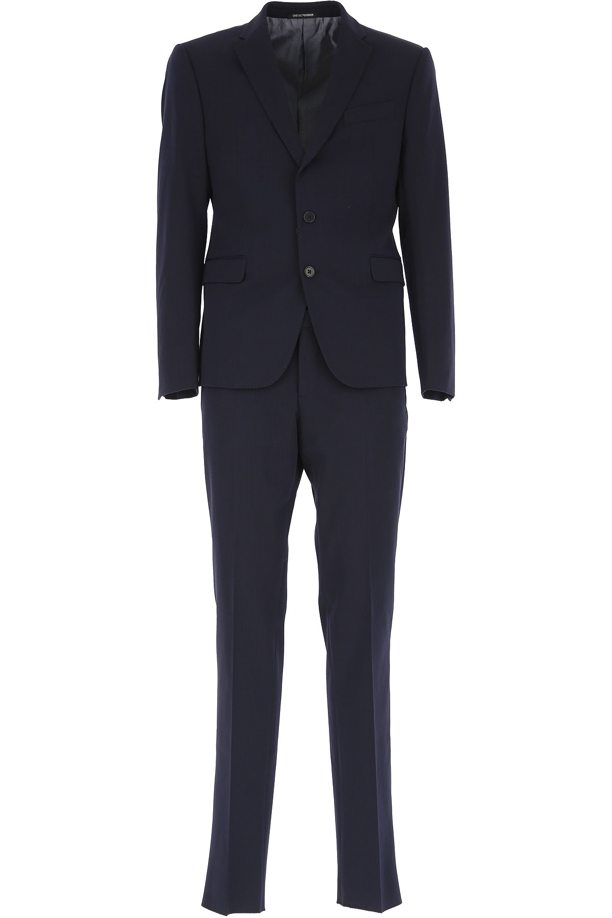 Emporio Armani Anzug für Herren Günstig im Sale, dunkel Mitternachtblauu, Extrafeine Merino Wolle, 2017, L M XL
