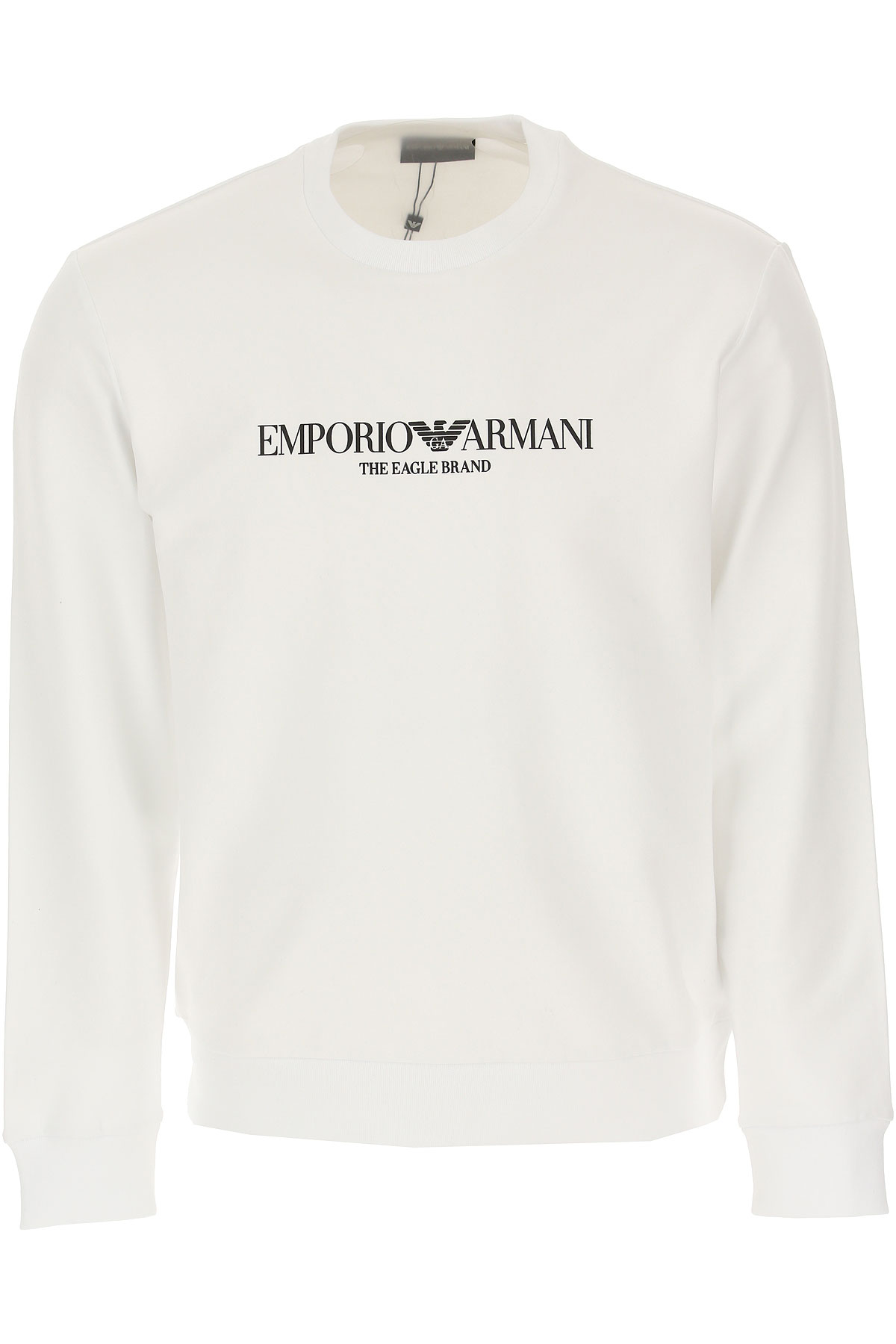 Emporio Armani Sweatshirt für Herren, Kapuzenpulli, Hoodie, Sweats Günstig im Sale, Weiss, Baumwolle, 2017, XL XXL