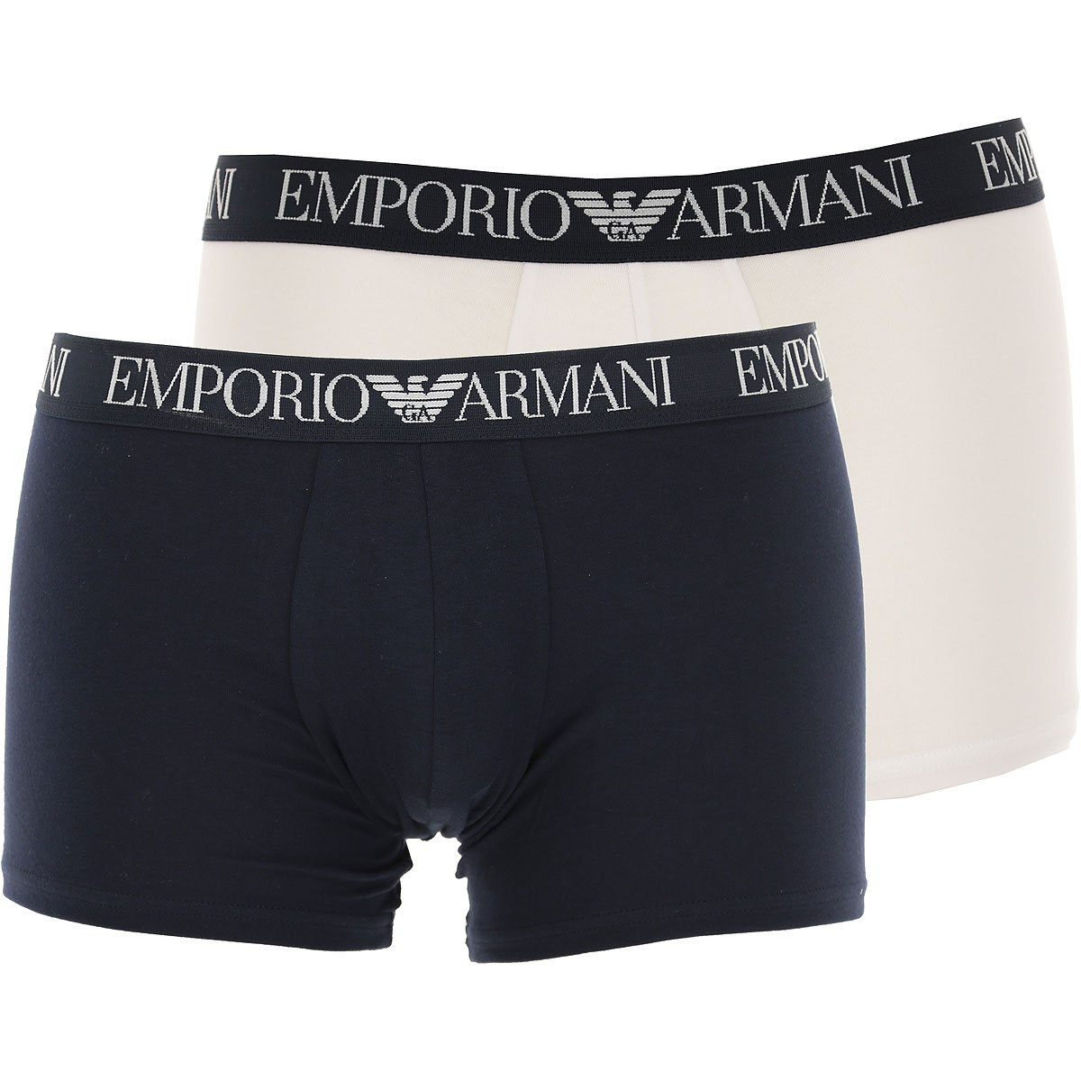Emporio Armani Boxer Shorts für Herren, Unterhose, Short, Boxer Günstig im Sale, Blau, Baumwolle, 2017, L XL