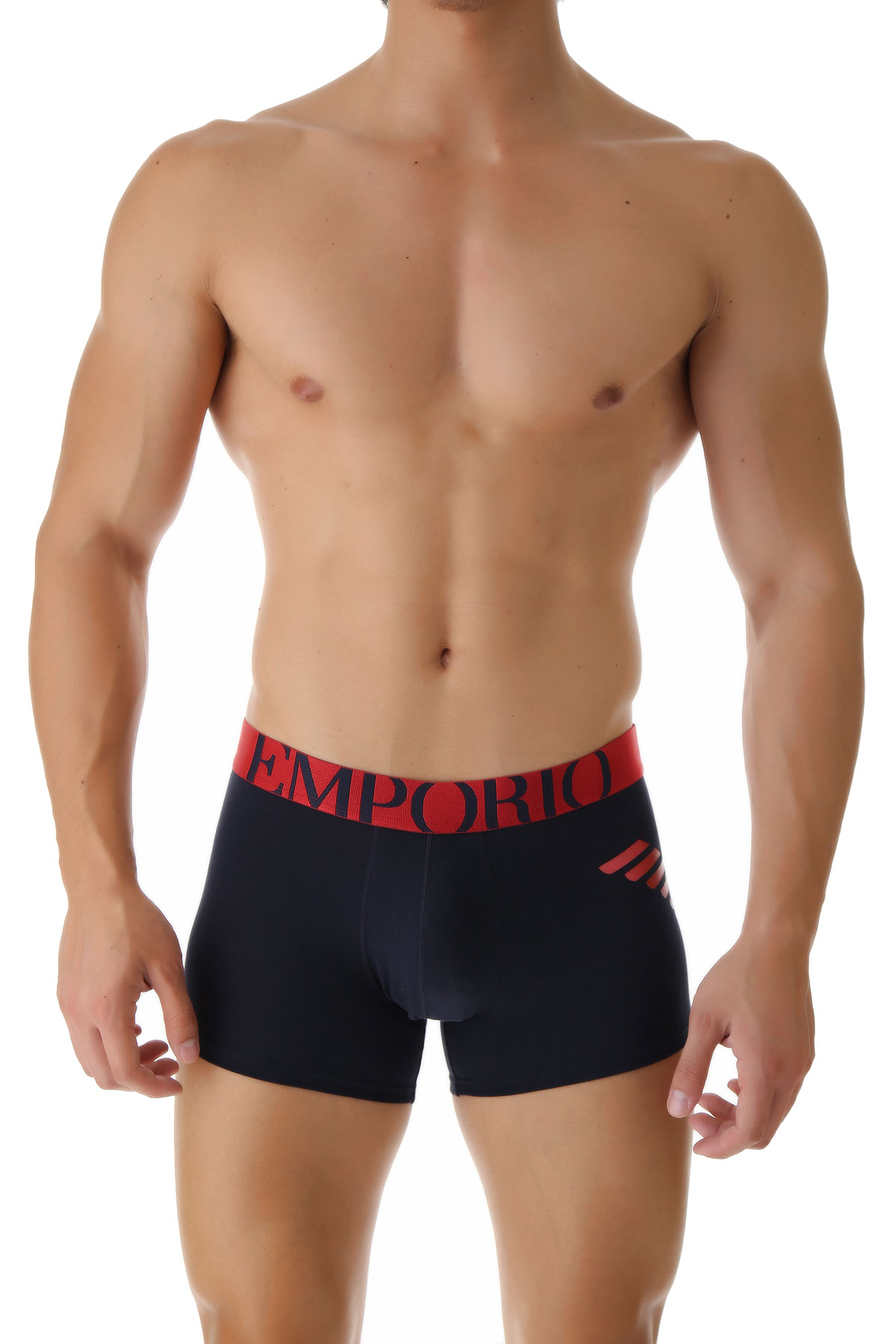 Emporio Armani Boxer Shorts für Herren, Unterhose, Short, Boxer Günstig im Sale, Marineblau, Baumwolle, 2017, L L M S