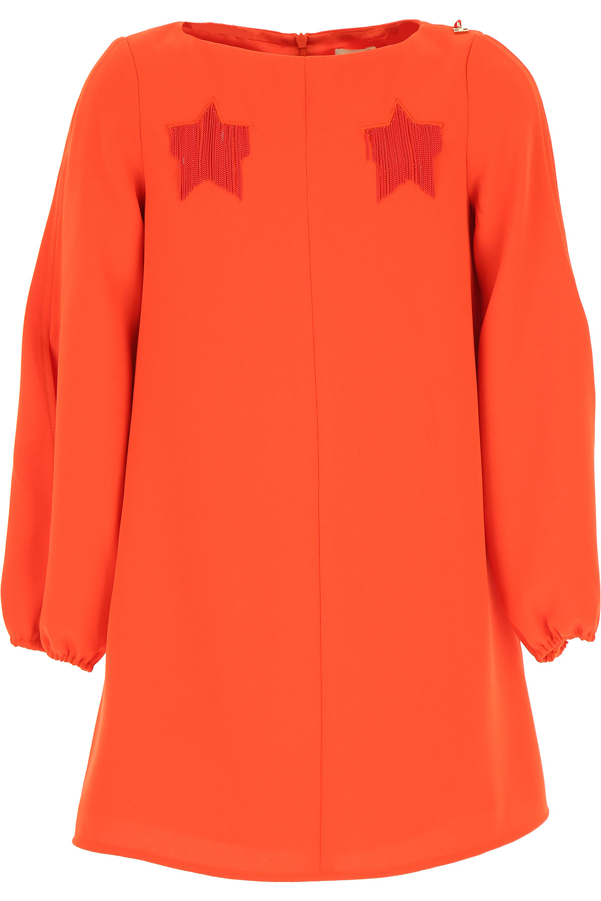 Elisabetta Franchi Kleid für Mädchen Günstig im Sale, Koralle, Polyester, 2017, L M XL