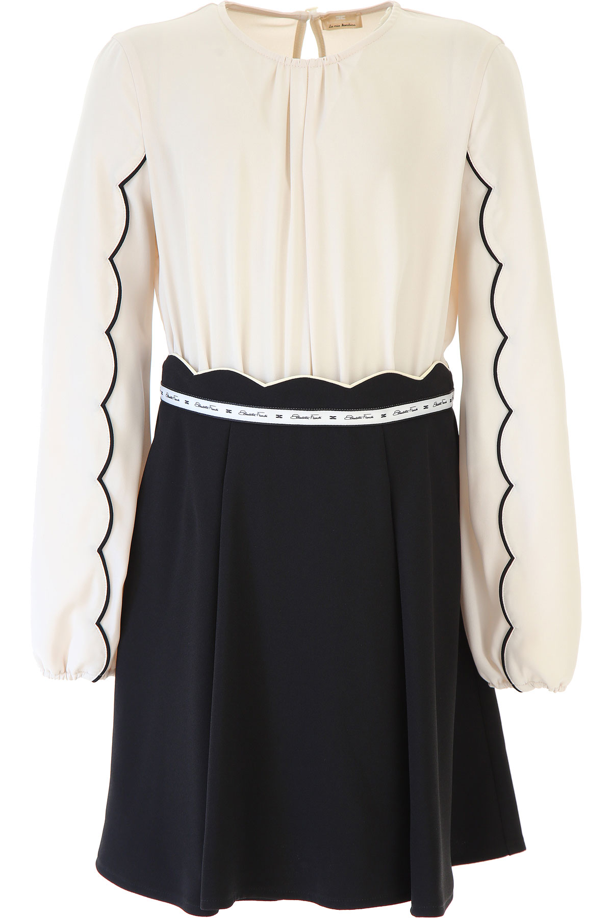 Elisabetta Franchi Kleid für Mädchen Günstig im Sale, Beige, Polyester, 2017, L M S XL