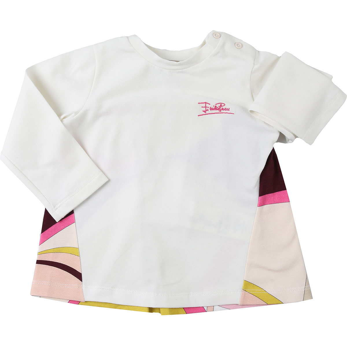 Emilio Pucci Baby T-Shirt für Mädchen Günstig im Sale, Creme, Baumwolle, 2017, 12M 18M 2Y