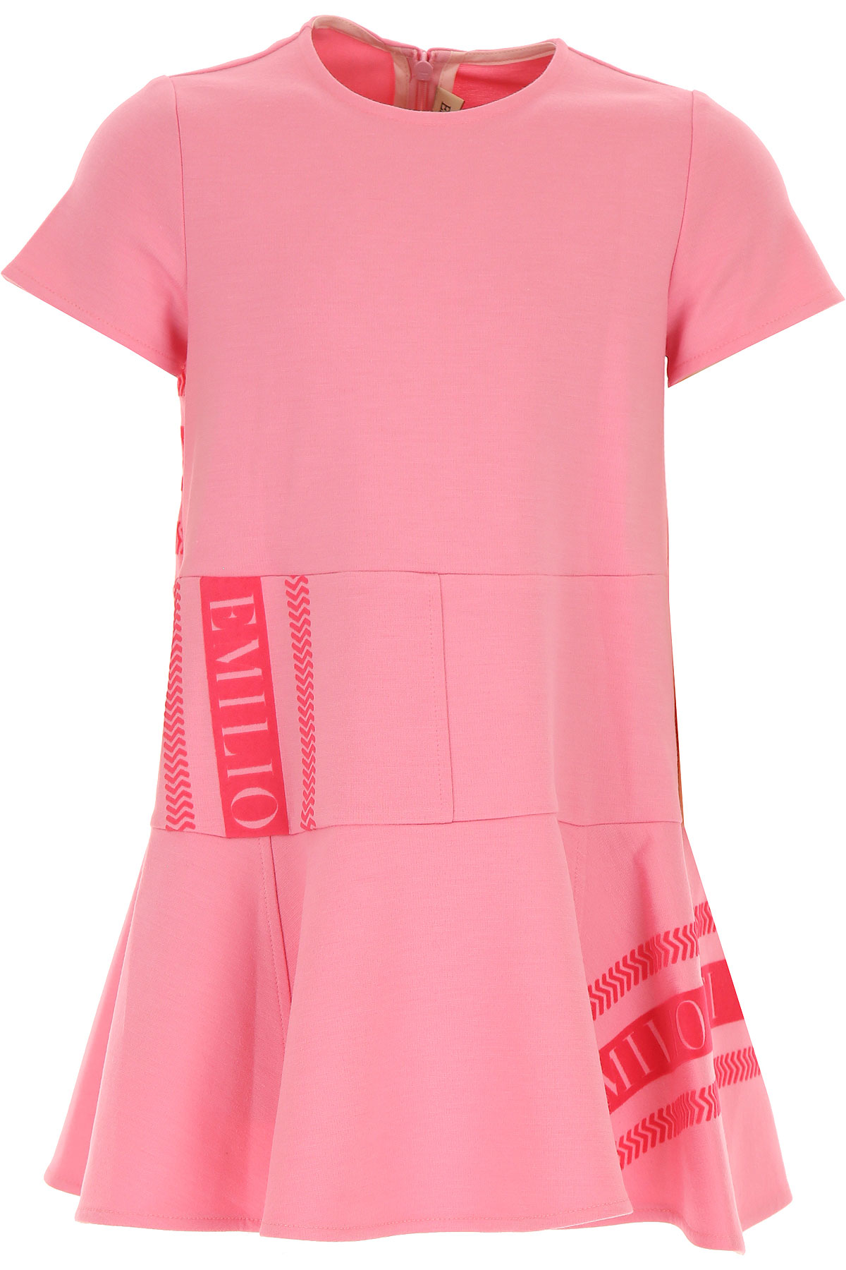 Emilio Pucci Kleid für Mädchen Günstig im Sale, Pink, Viskose, 2017, 3Y 4Y 6Y