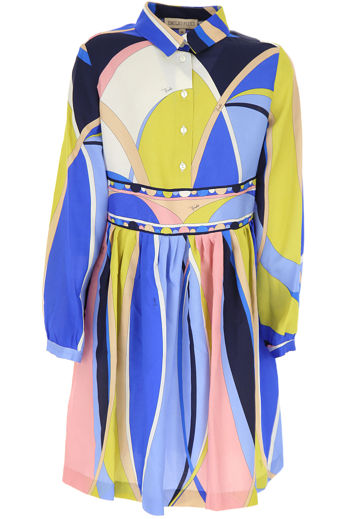 Emilio Pucci Kleid für Mädchen Günstig im Sale, Mehrfarbig, Viskose, 2017, 10Y 12Y 14Y 8Y
