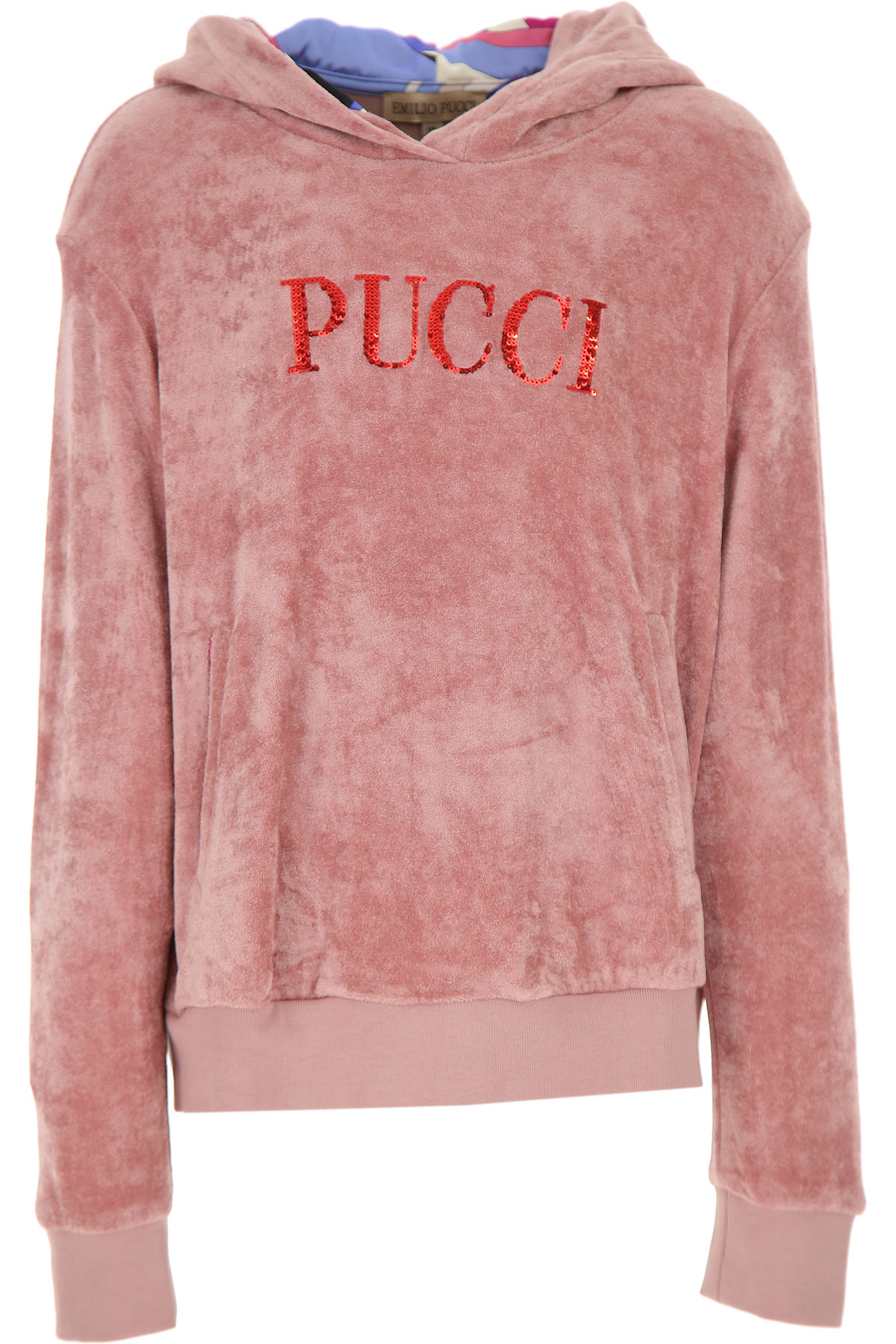 Emilio Pucci Kinder Sweatshirt & Kapuzenpullover für Mädchen Günstig im Sale, Antik-Rosa, Viskose, 2017, 10Y 12Y 14Y 8Y