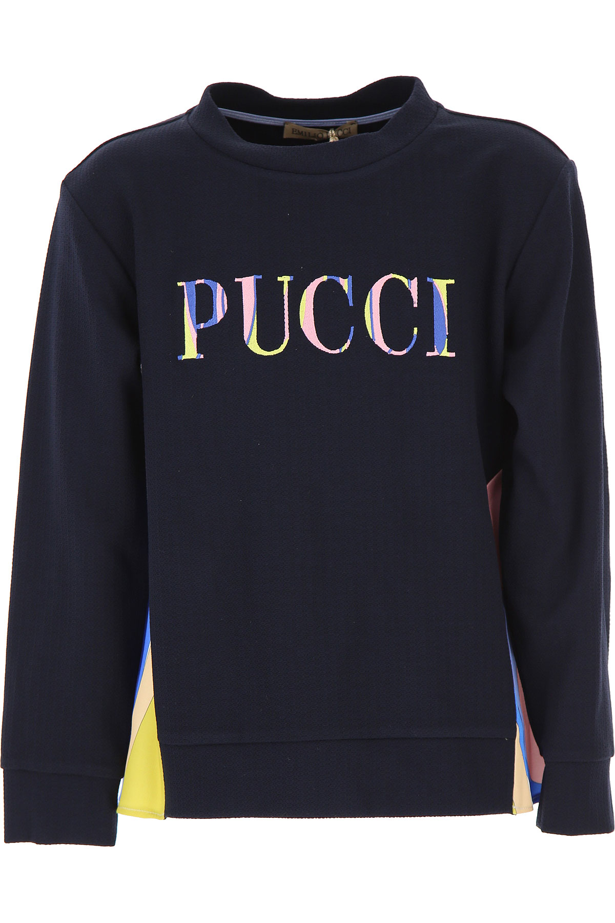 Emilio Pucci Kinder Sweatshirt & Kapuzenpullover für Mädchen Günstig im Sale, Marine blau, Viskose, 2017, 10Y 12Y 14Y