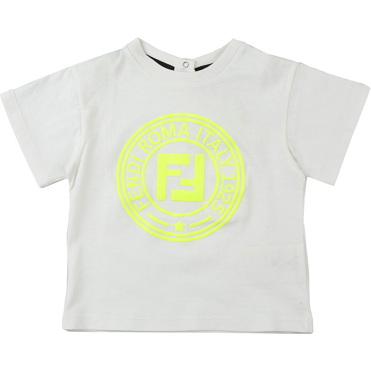 Fendi Baby T-Shirt für Jungen Günstig im Sale, Elfenbein, Baumwolle, 2017, 12 M 18M 6M 9M
