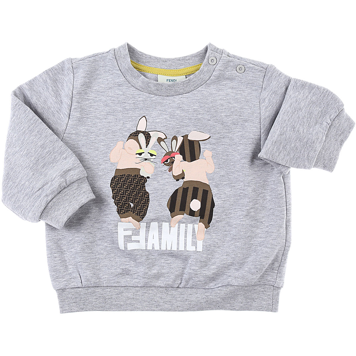 Fendi Baby Sweatshirt & Kapuzenpullover für Jungen Günstig im Sale, Grau, Baumwolle, 2017, 12 M 18M 2Y 6M 9M