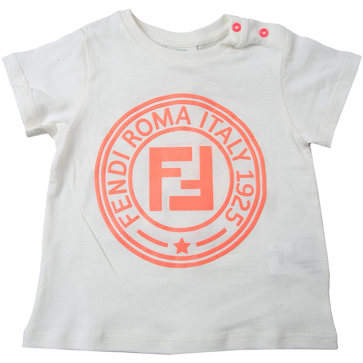 Fendi Baby T-Shirt für Mädchen Günstig im Sale, Weiss, Baumwolle, 2017, 12M 18M 2Y 6M 9M