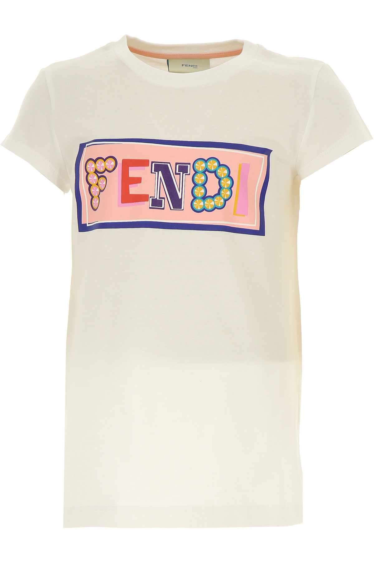 Fendi T-Shirt Enfant pour Fille, Blanc, Coton, 2017, 10Y 12Y 6Y 8Y