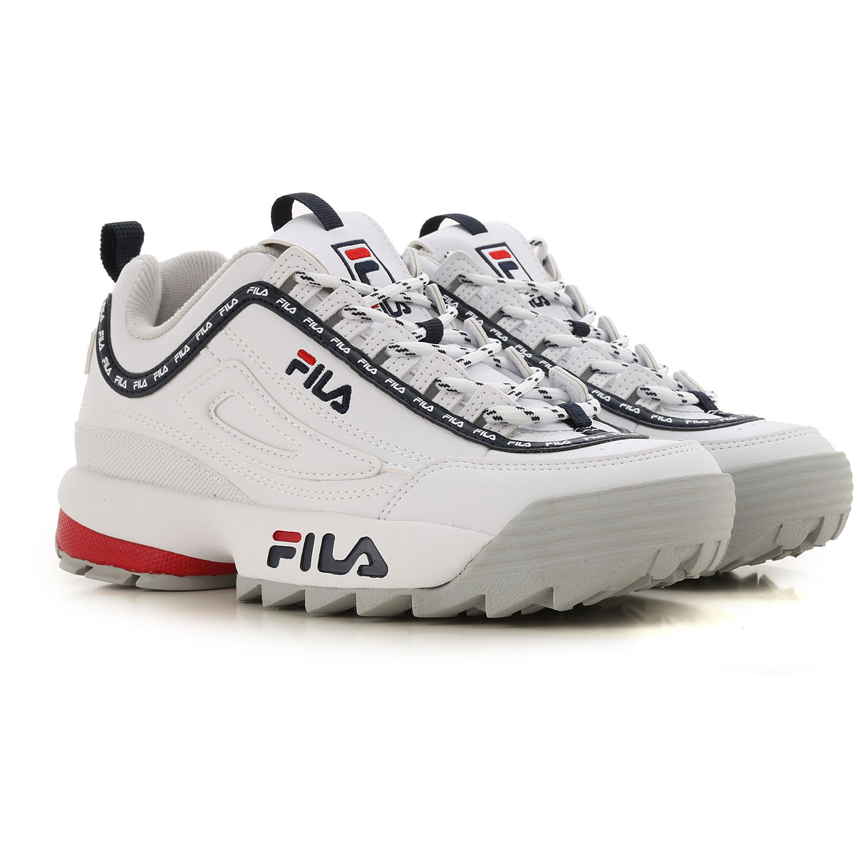 FIla Sneaker für Damen, Tennisschuh, Turnschuh Günstig im Sale, Weiss, Leder, 2017, US 7 - UK 4.5 - EU 38 US 8 - UK 5.5 - EU 39