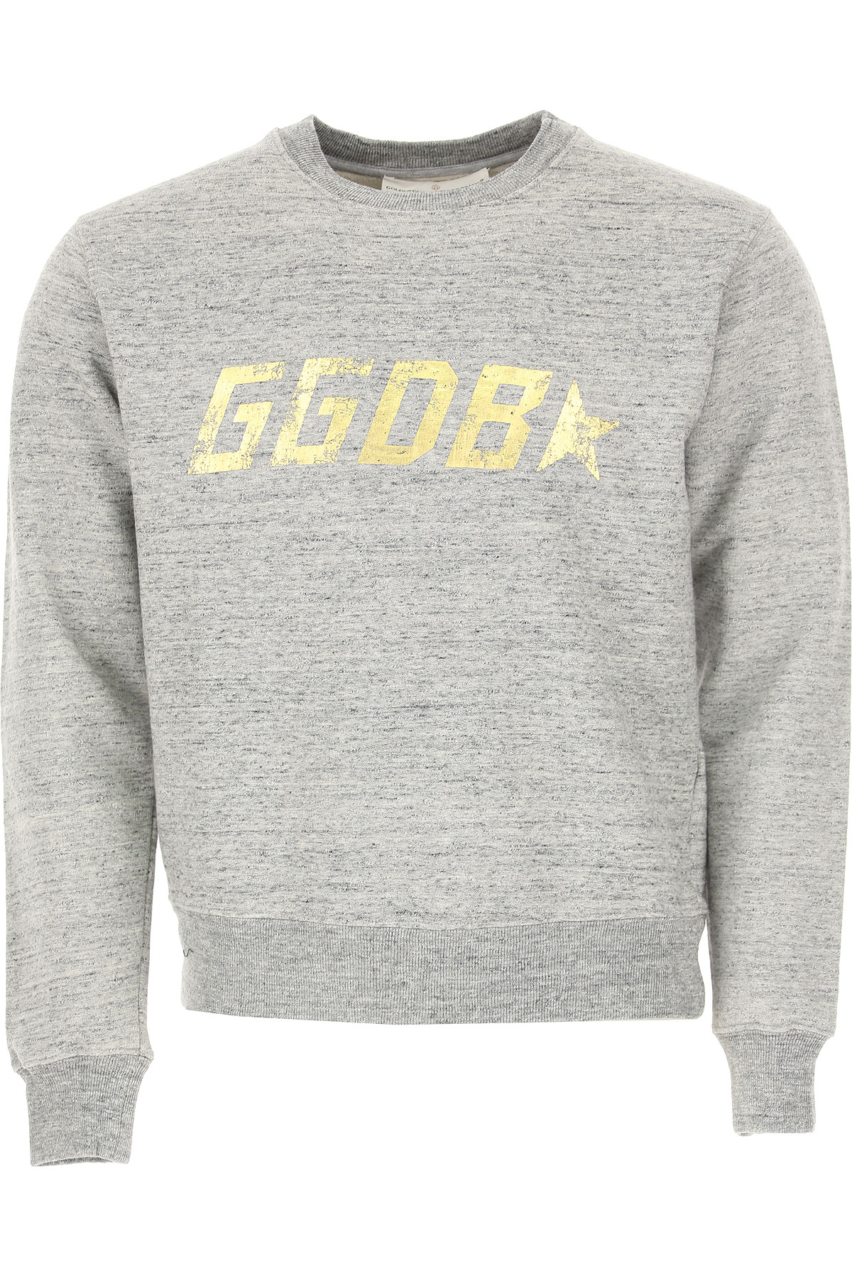 Golden Goose Sweatshirt für Herren, Kapuzenpulli, Hoodie, Sweats Günstig im Sale, Melange Grau, Baumwolle, 2017, S XS