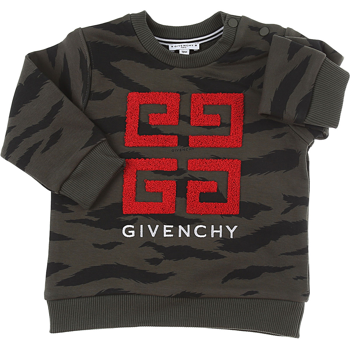 Givenchy Baby Sweatshirt & Kapuzenpullover für Jungen Günstig im Sale, Dunkelgrün, Baumwolle, 2017, 12 M 18M 2Y 3Y 9M
