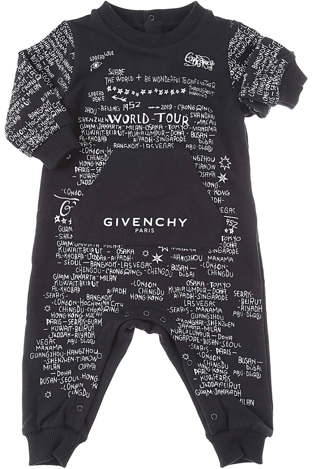 Givenchy Baby Bodys & Strampelanzug für Jungen Günstig im Sale, Schwarz, Baumwolle, 2017, 1M 3Y 6M