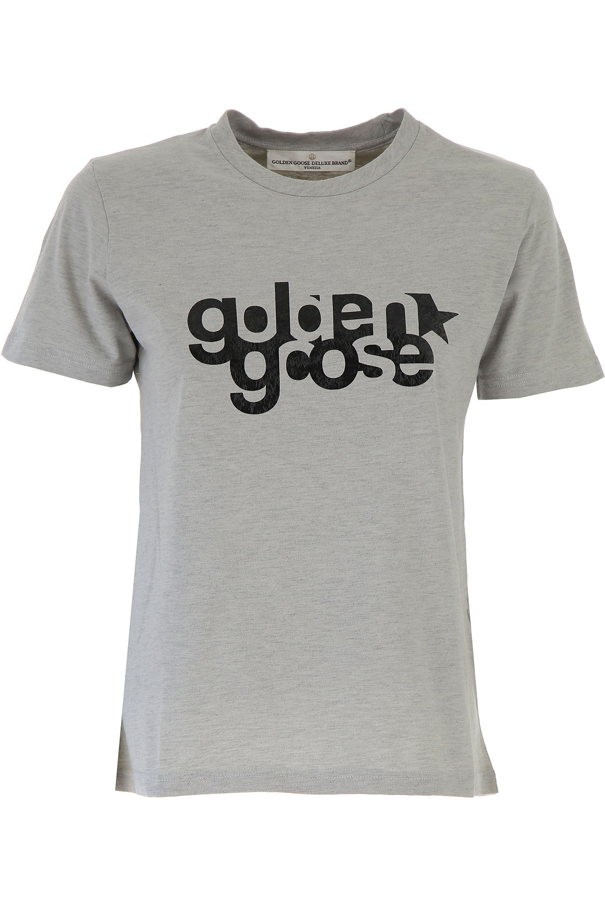 Golden Goose T-shirt Femme , Gris clair, Coton, 2017, 38 40 42 44