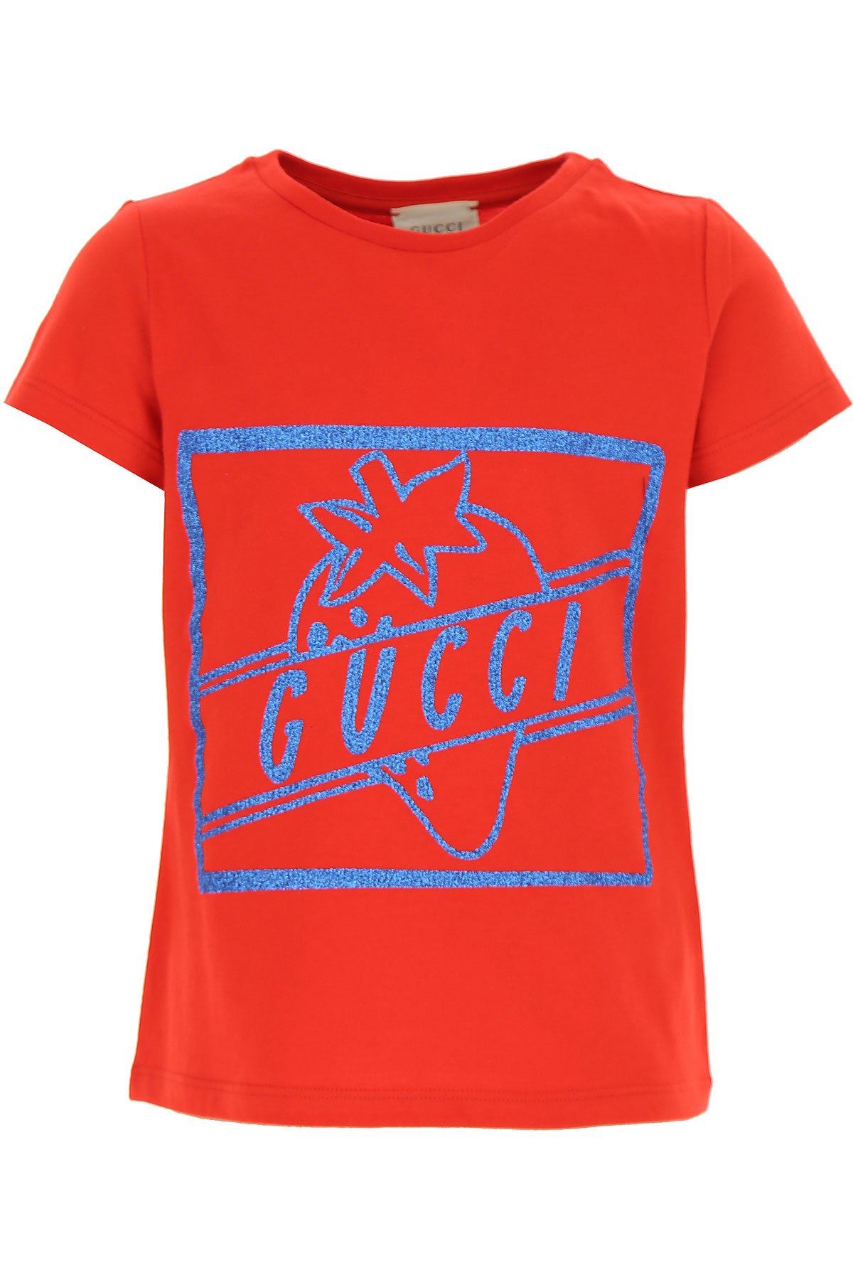 Gucci Kinder T-Shirt für Mädchen Günstig im Sale, Rot, Baumwolle, 2017, 4Y 6Y