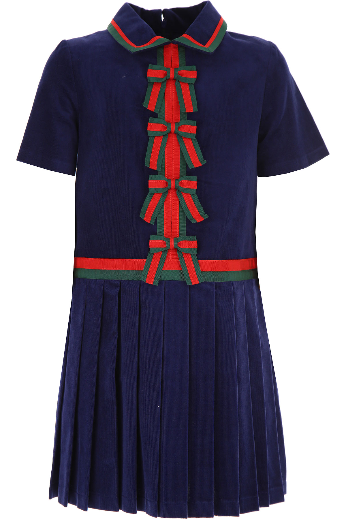 Gucci Kleid für Mädchen Günstig im Sale, Blau, Baumwolle, 2017, 4Y 6Y 8Y