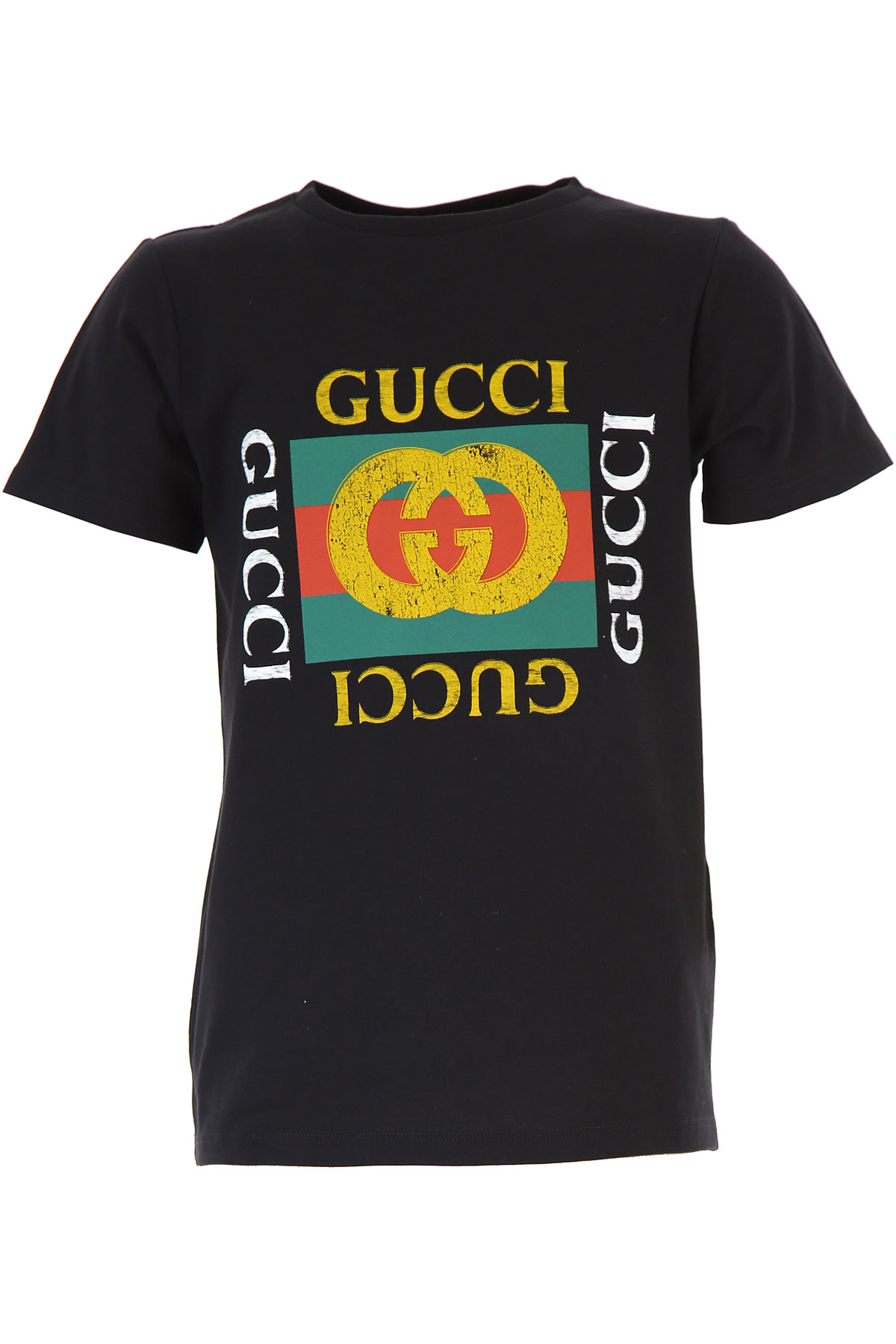 Gucci Kinder T-Shirt für Jungen, Schwarz, Baumwolle, 2017, 6Y 8Y
