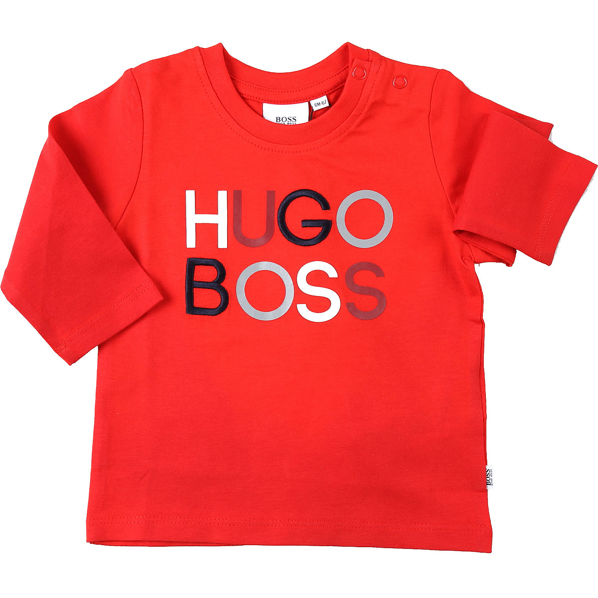 Hugo Boss Baby T-Shirt für Jungen Günstig im Sale, Rot, Baumwolle, 2017, 18M 6M 9M
