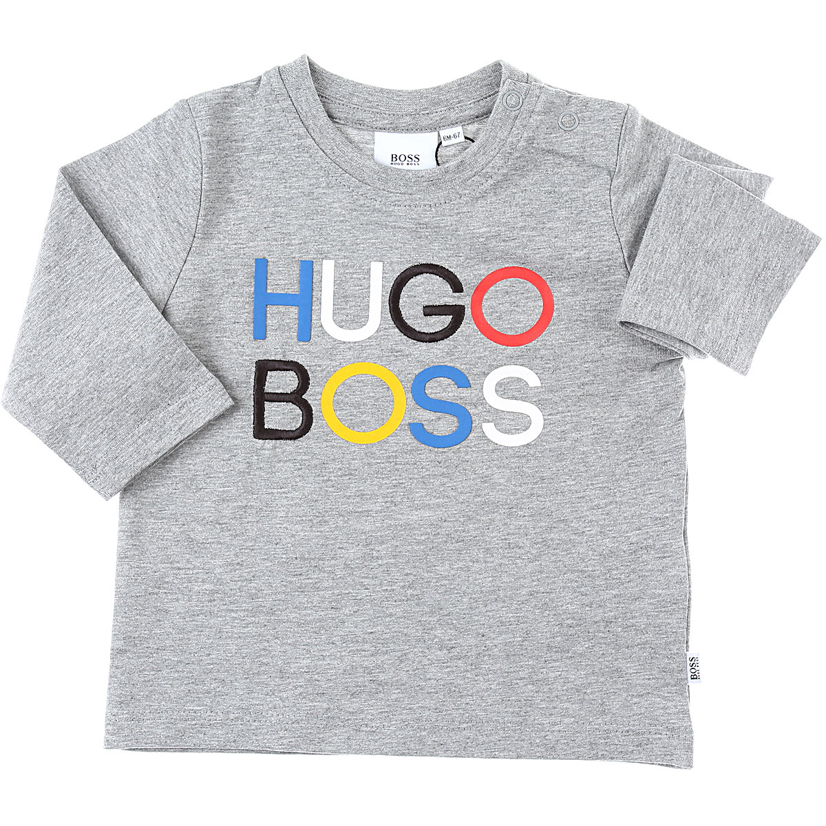 Hugo Boss Baby T-Shirt für Jungen Günstig im Sale, Grau, Baumwolle, 2017, 12 M 18M 3Y 6M 9M