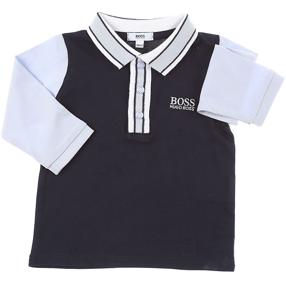 Hugo Boss Baby Polohemd für Jungen Günstig im Sale, Blau, Baumwolle, 2017, 12 M 18M 3M 6M
